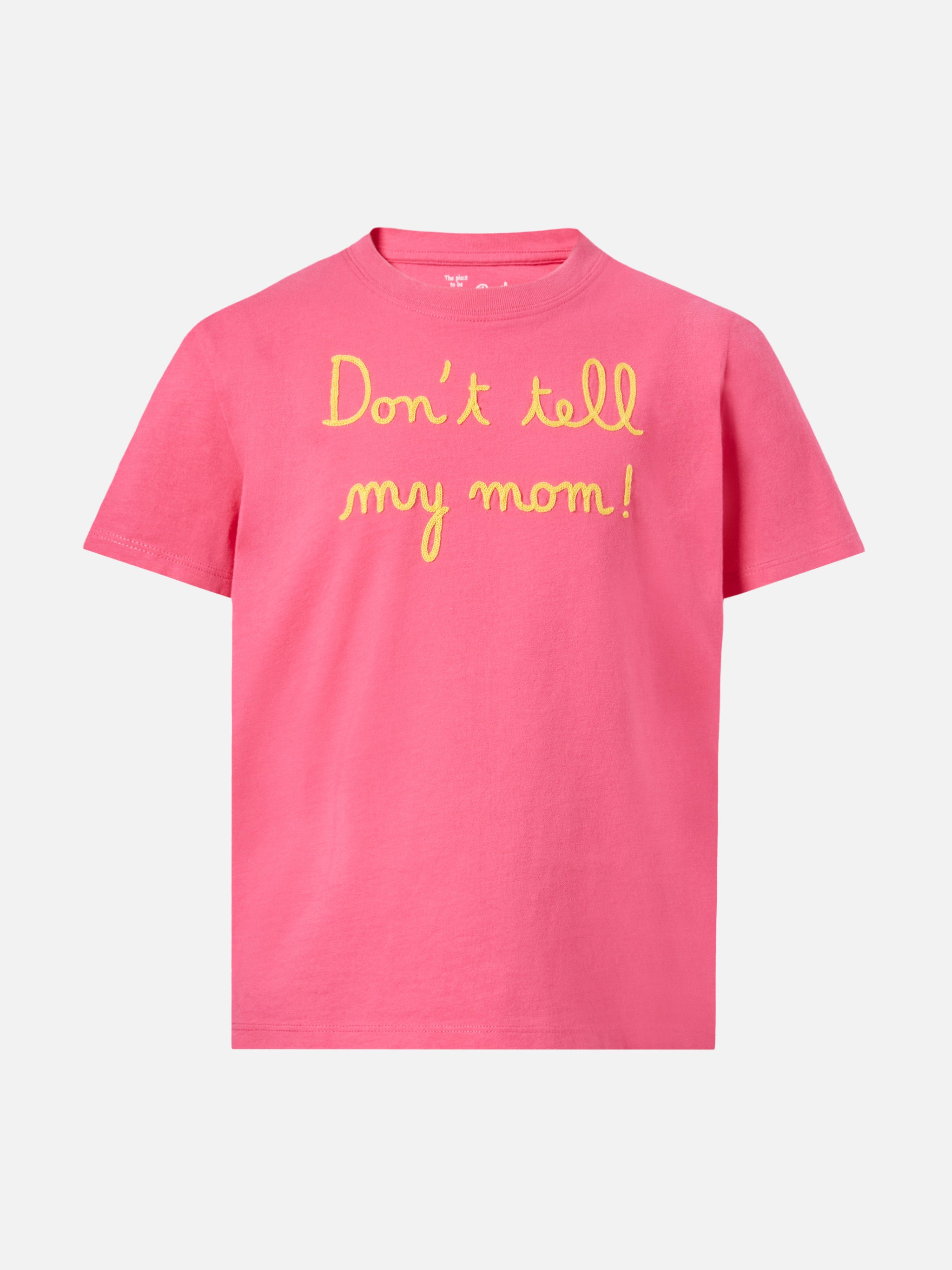 mc2-saint-barth-t-shirt-bambina-elly-fuchsia-con-ricamo-logo image 1