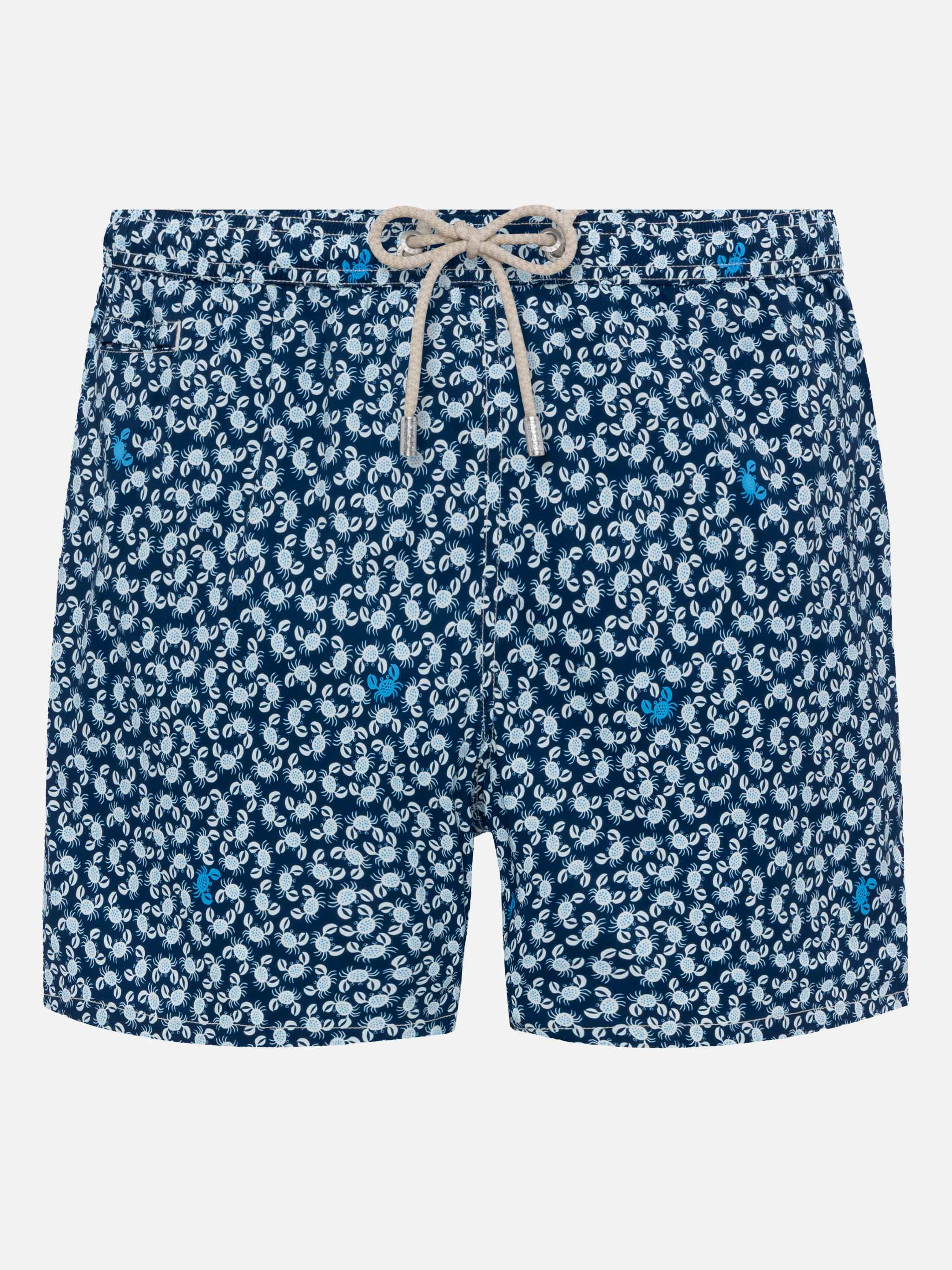 mc2-saint-barth-comfort-light-costume-da-bagno-uomo-con-stampa-granchi-blu-navy image 1