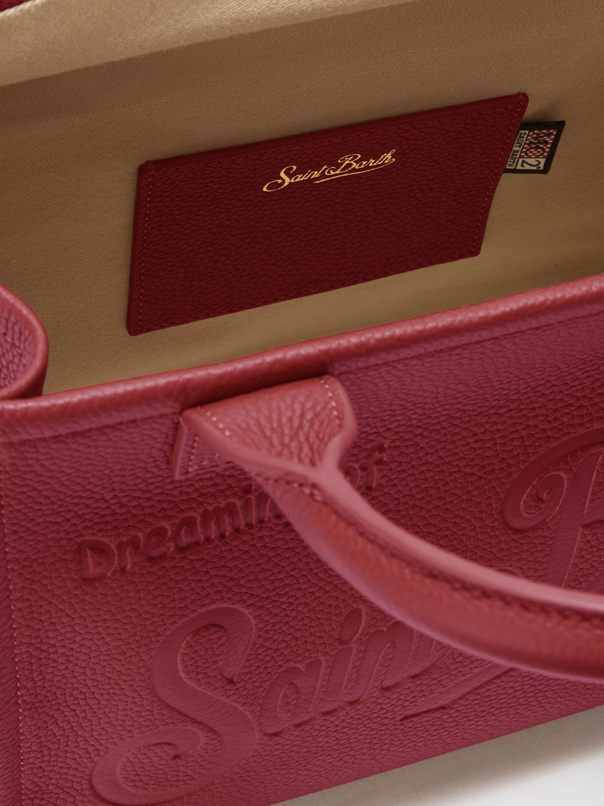 mc2-saint-barth-vanity-bag-midi-borsa-a-spalla-pelle-martellata-bordeaux image 4