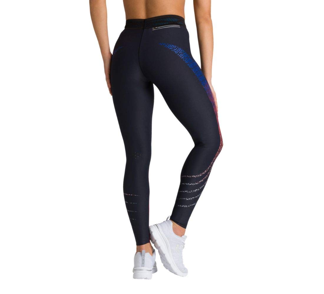 arena-w-a-one-long-tights-donna-black-fluo-red-l image 2