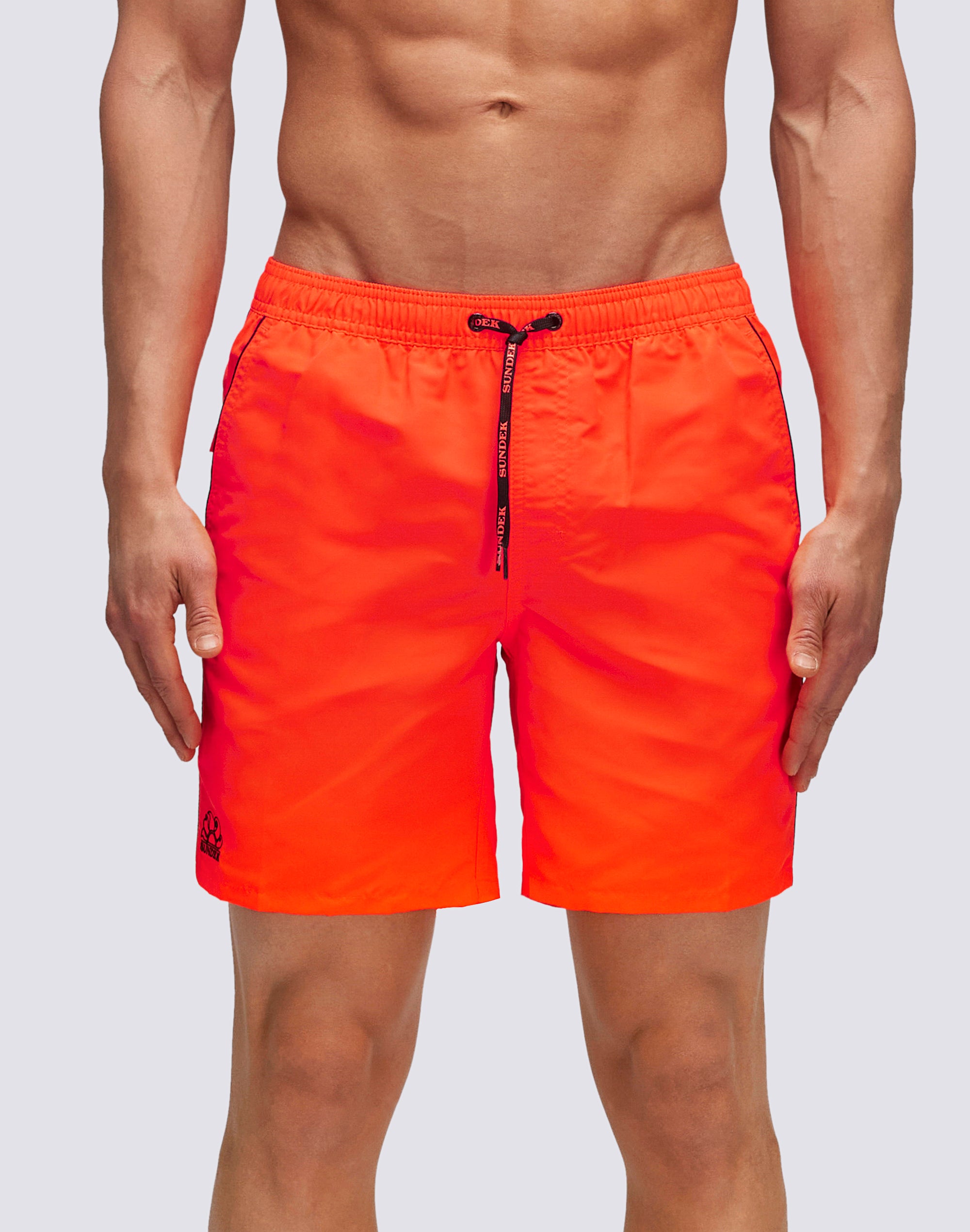 sundek-iconic-taffeta-costume-da-bagno-uomo-lunghezza-media-con-piping image 1