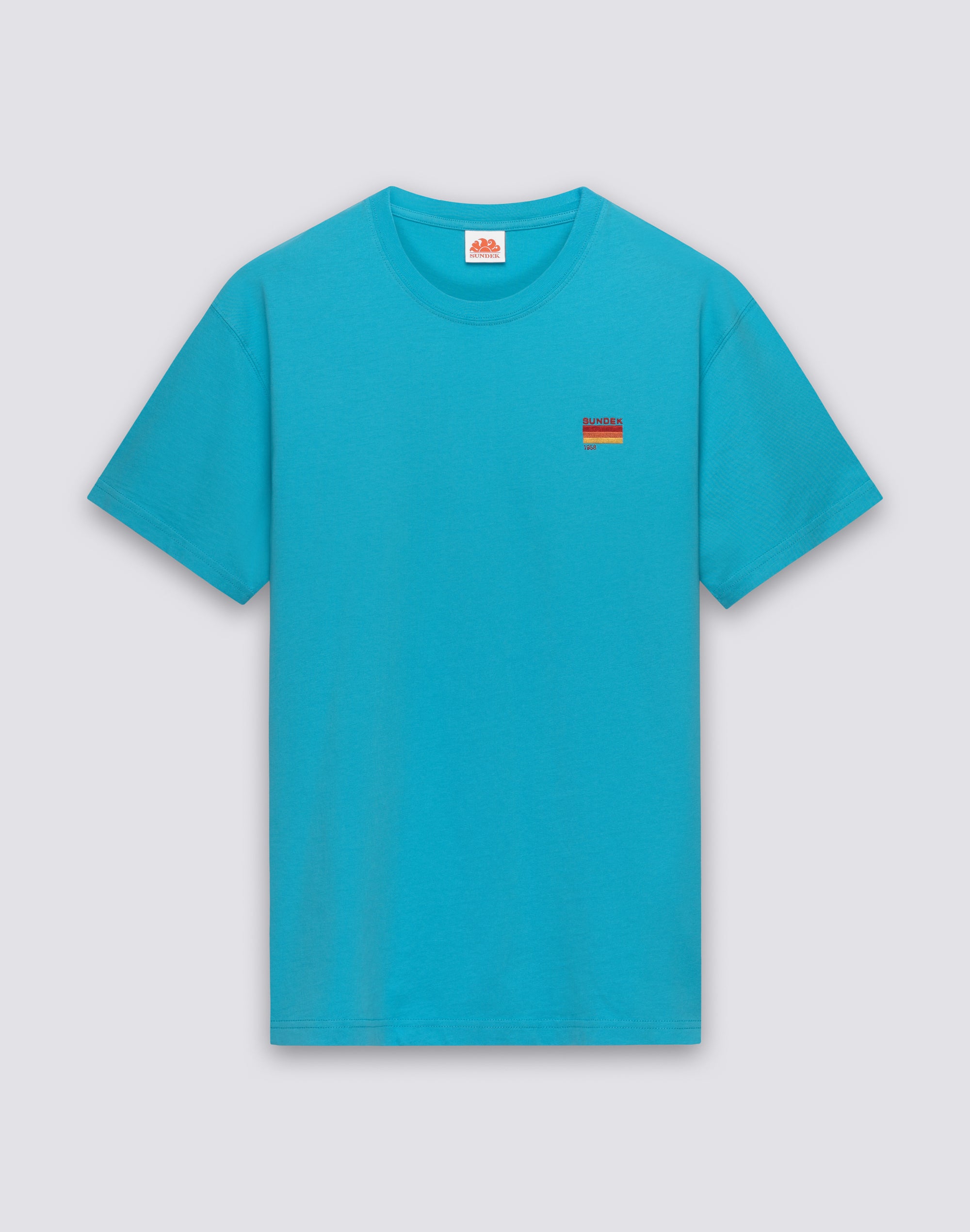 sundek-t-shirt-uomo-in-cotone-con-ricamo-tricolore image 1