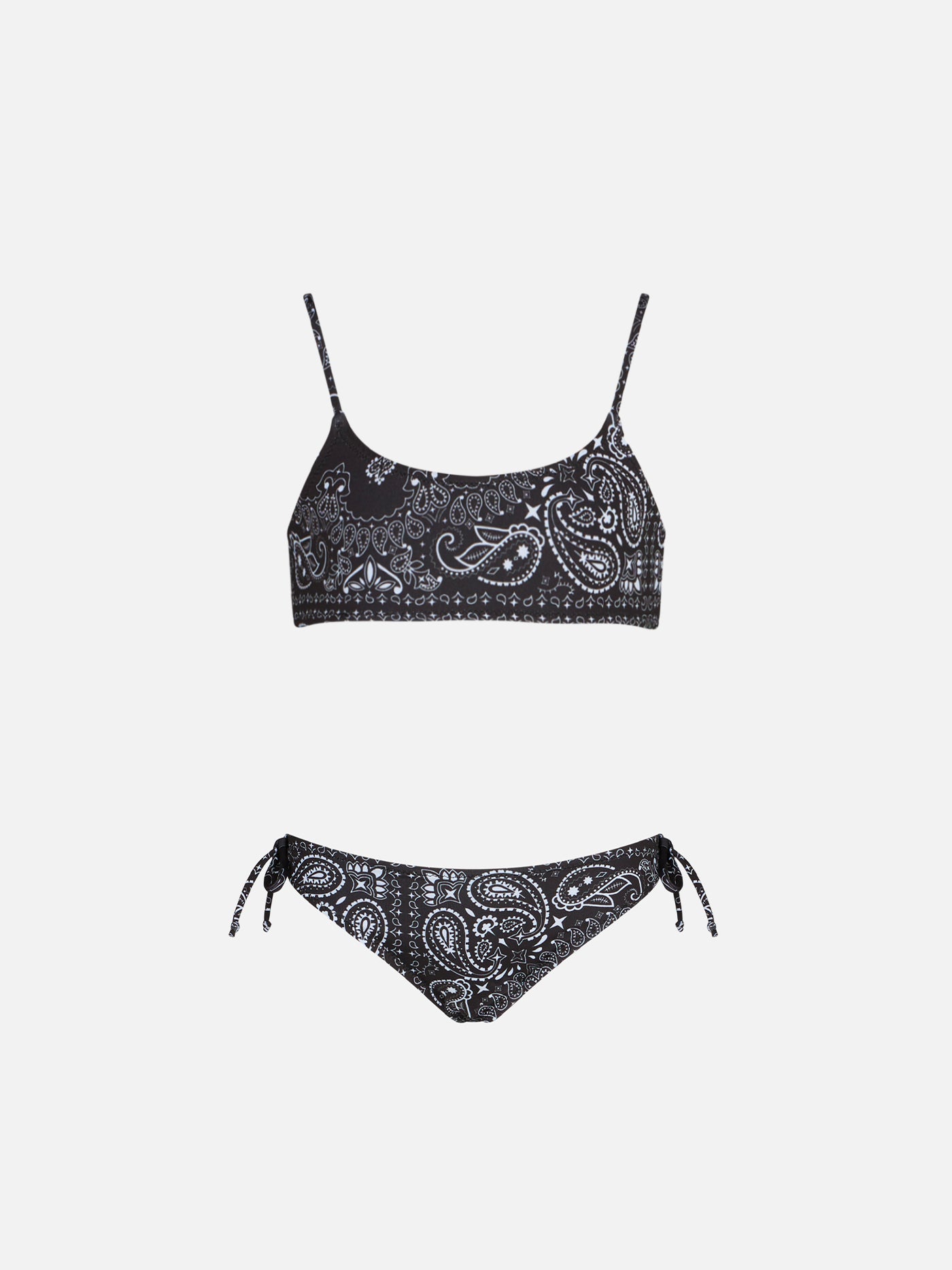 mc2-saint-barth-jai0001-bikini-da-bambina-a-bralette-nero-con-stampa-bandana image 1