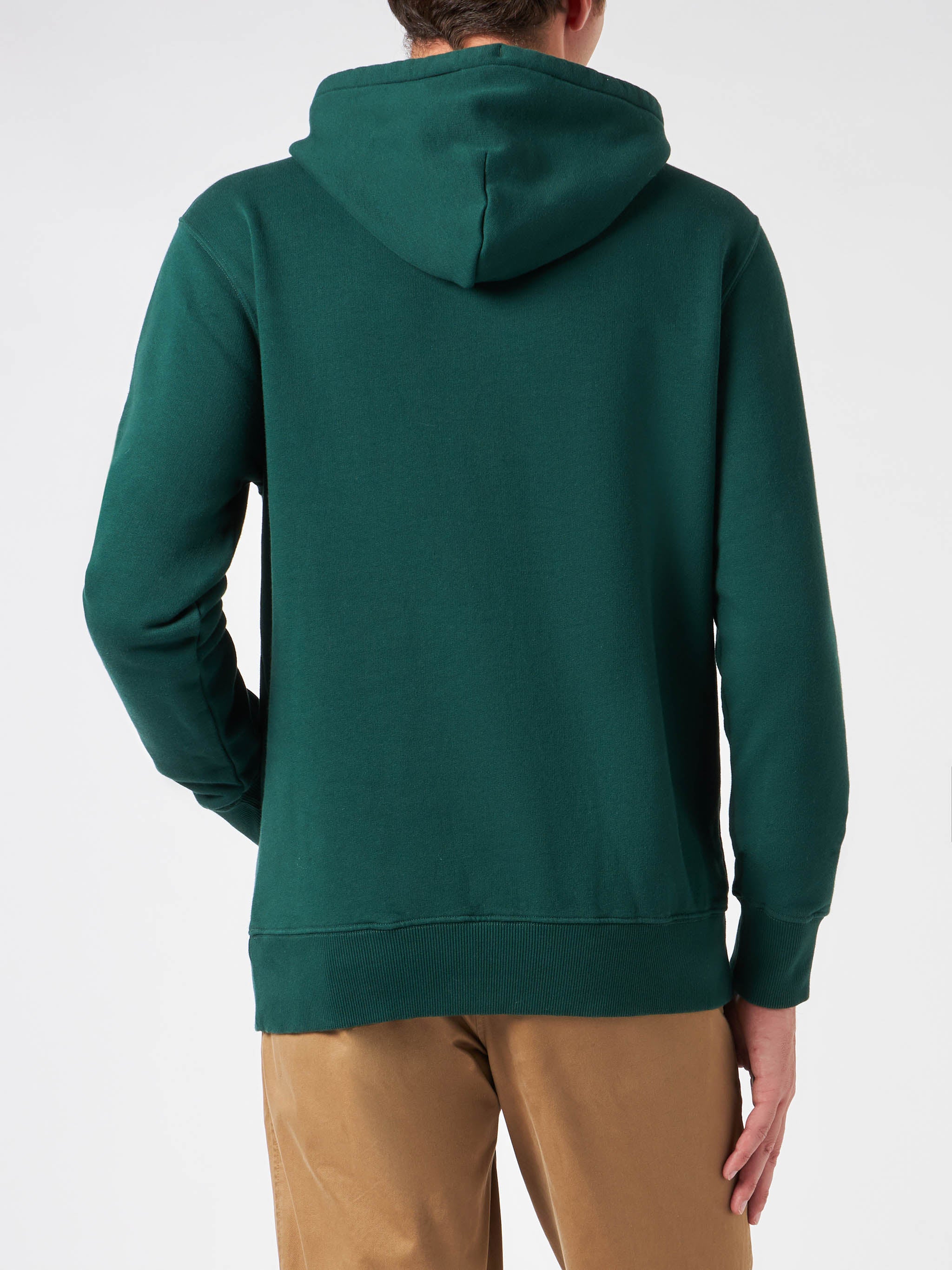 mc2-saint-barth-felpa-tribeca-uomo-con-cappuccio-e-patch-verde image 3
