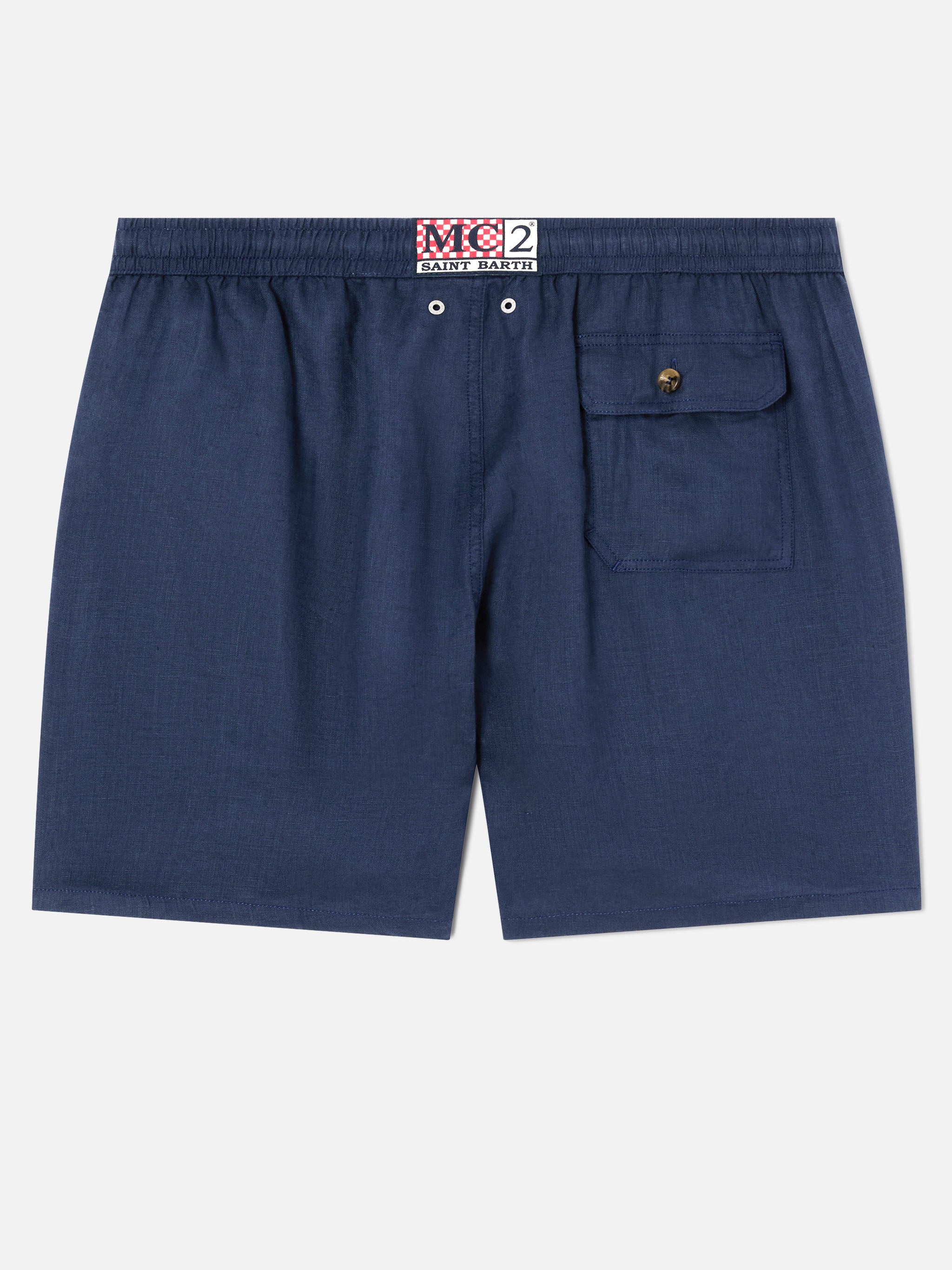 mc2-saint-barth-costume-mare-gustavia-uomo-in-lino-blu-tinta-unita image 2