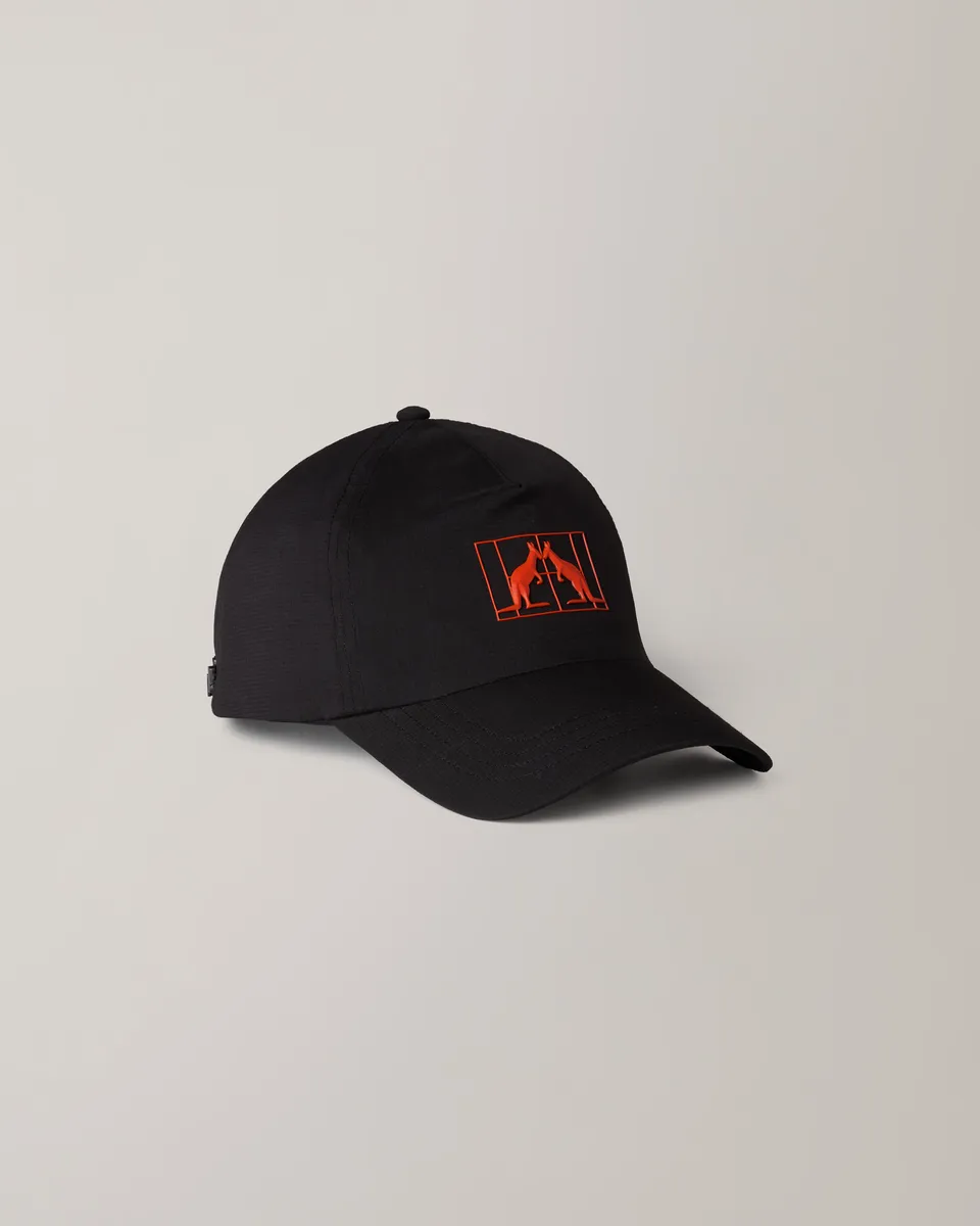australian-gemini-cap-cappellino-tecnico-nero-padel image 1