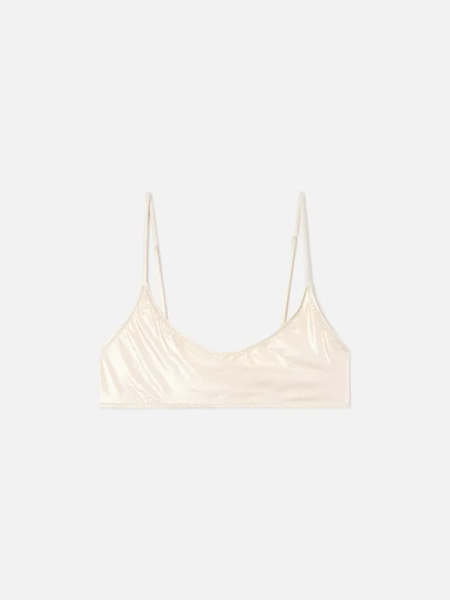 mc2-saint-barth-top-bikini-sadie-bralette-laminato-oro-donna image 1