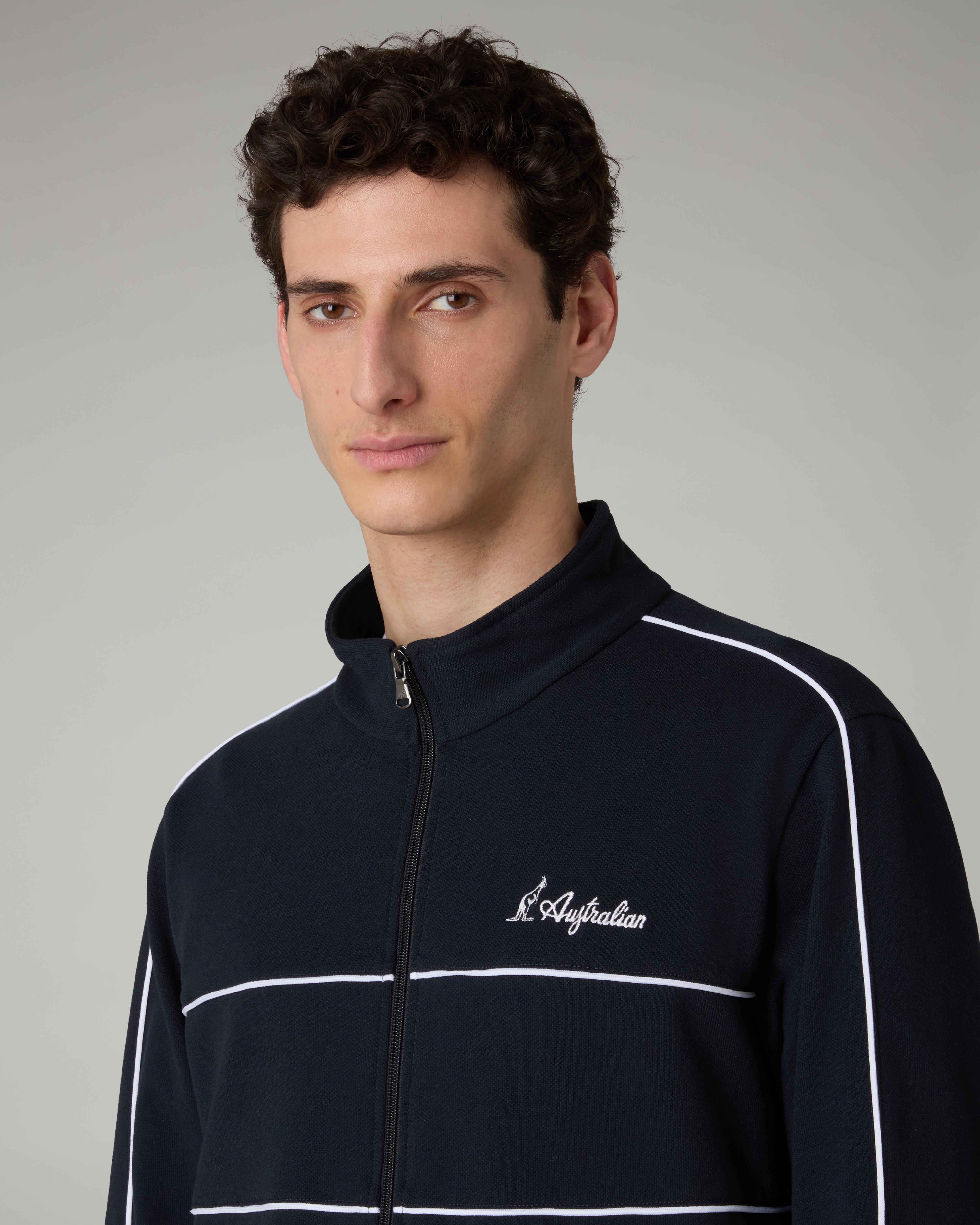 australian-mycon-piquet-tracksuit-tuta-heritage-blu-navy image 4