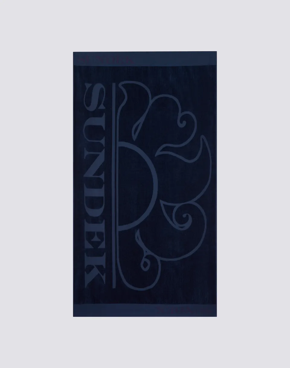 sundek-telo-mare-jacquard-con-logo-accessorio-spiaggia-2 image 1