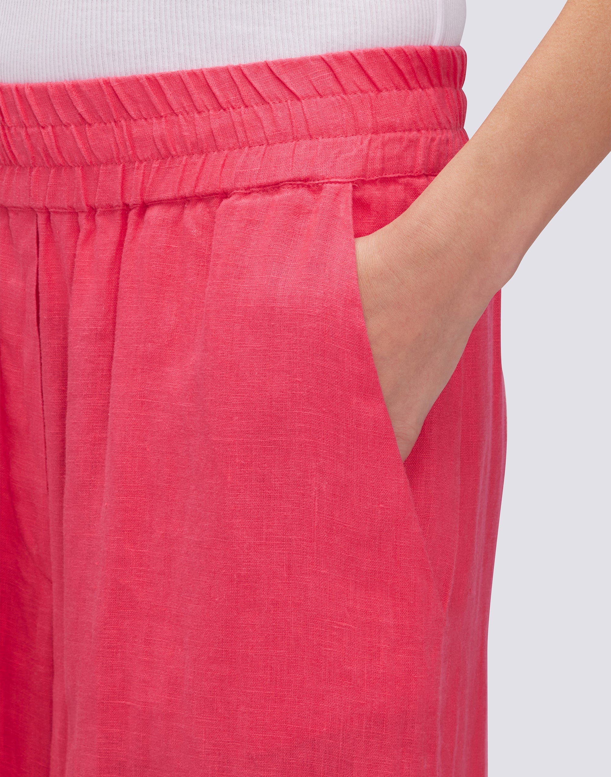 sundek-goldenwave-pantaloni-palazzo-lunghi-donna-in-lino-tinto-capo image 3