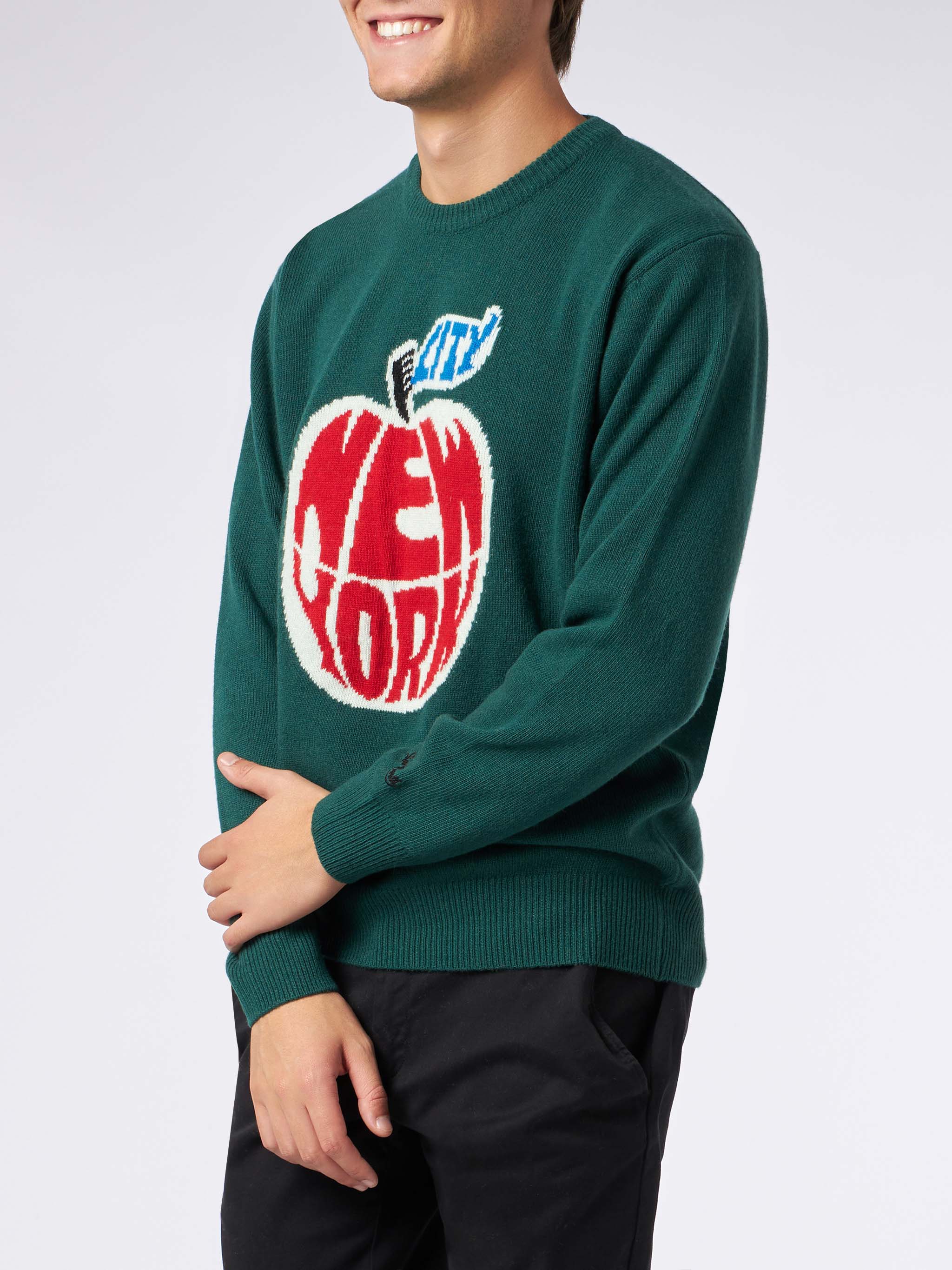 mc2-saint-barth-maglione-heron-new-york-apple-da-uomo-verde-scuro image 1