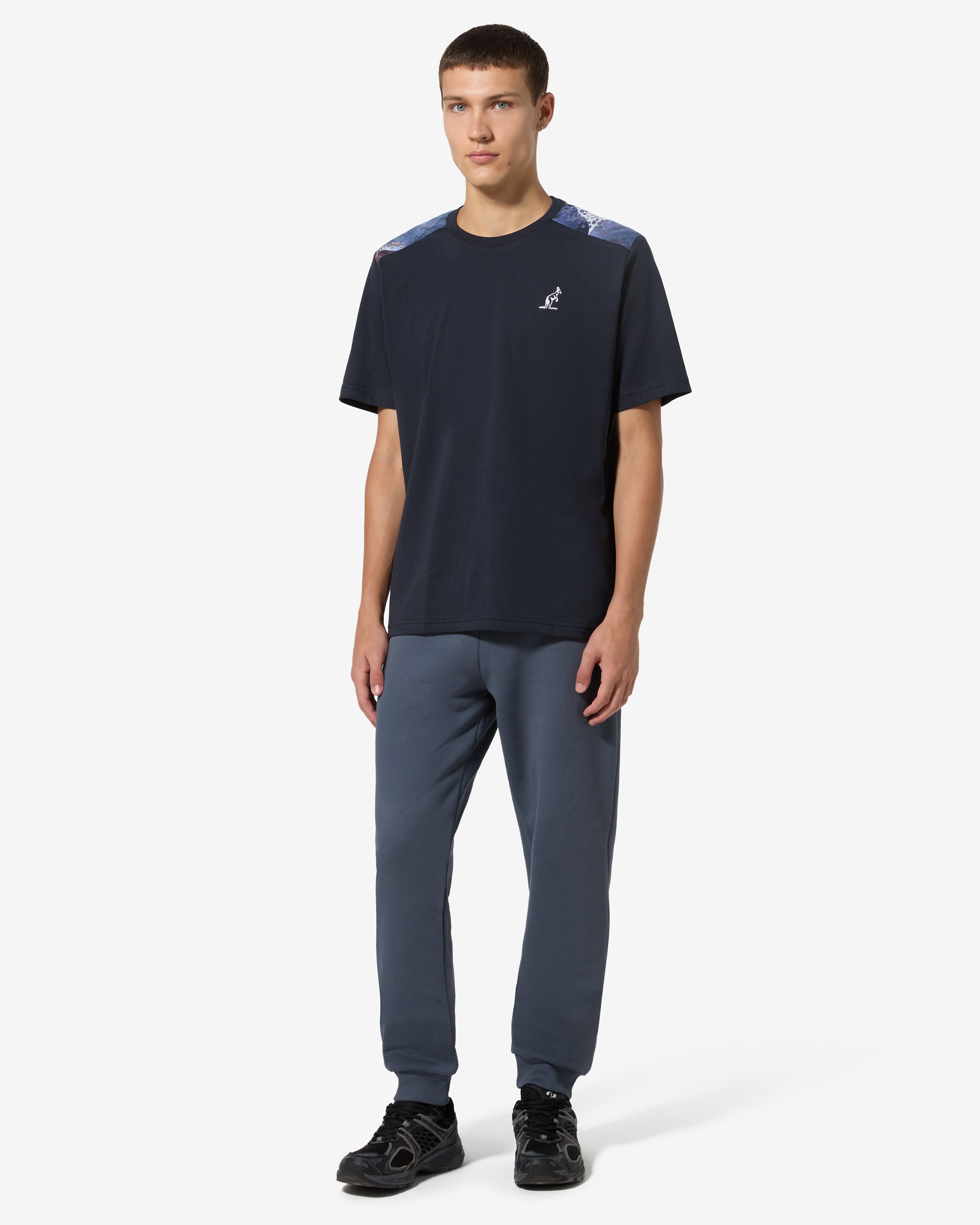 australian-paros-insert-t-shirt-t-shirt-cotone-blu-navy-regular-fit image 2