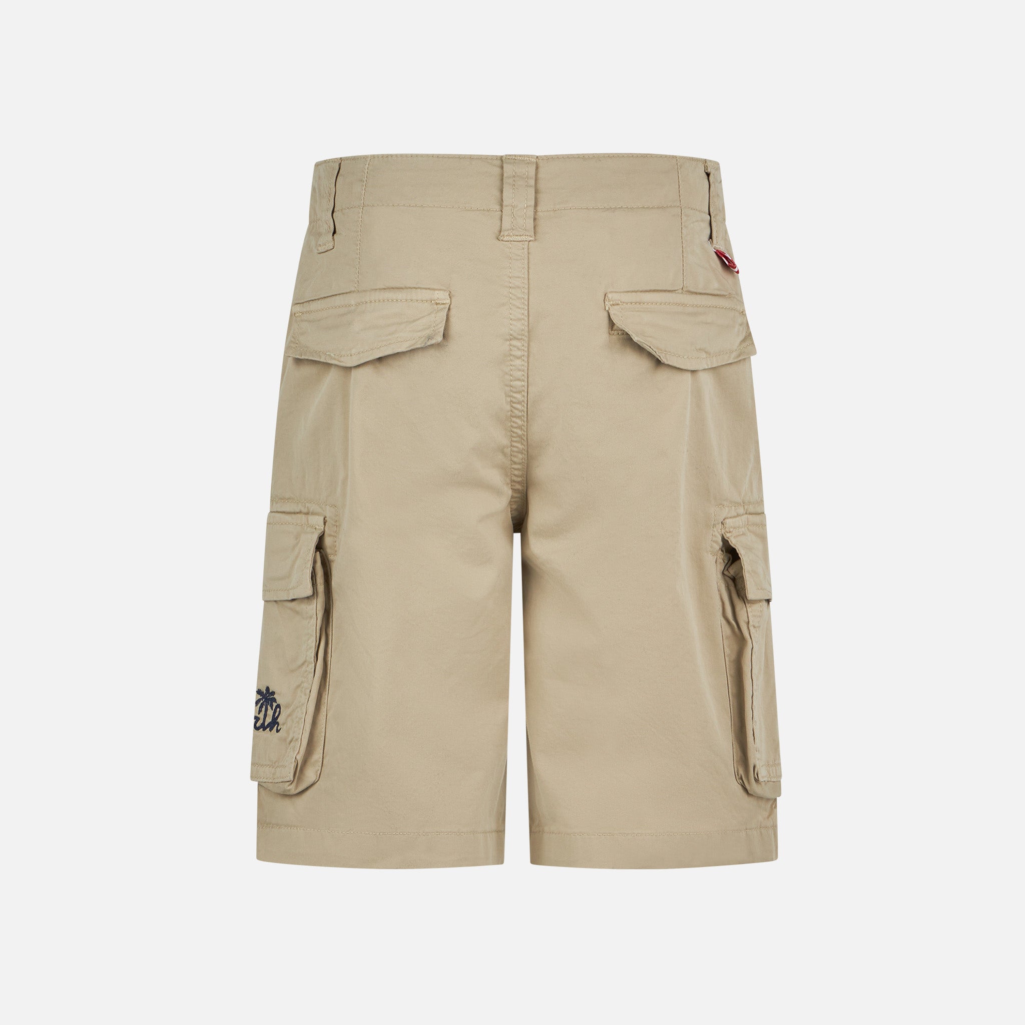 mc2-saint-barth-pantaloncini-cargo-bambino-in-cotone-beige-con-tasche image 2