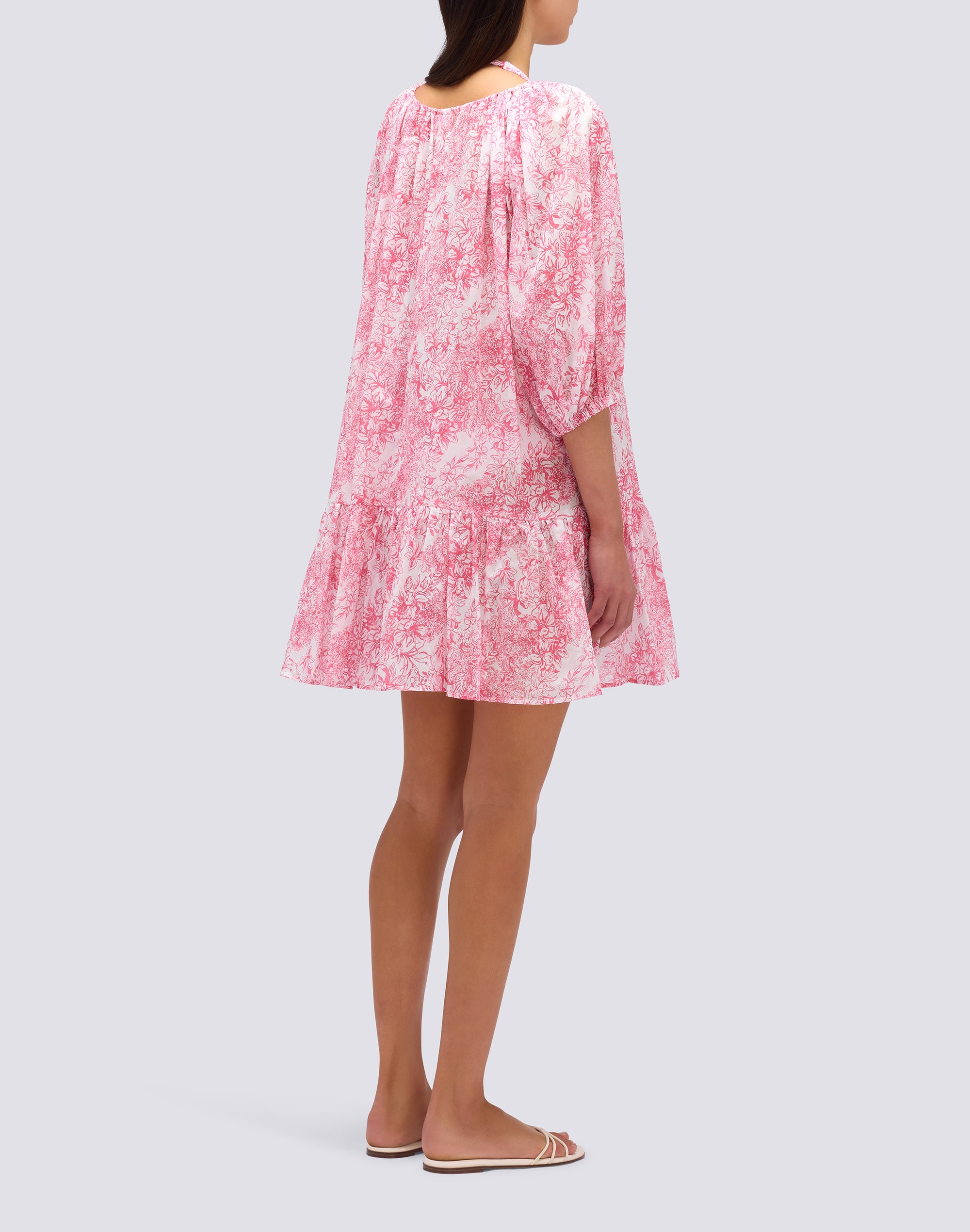 sundek-abito-corto-donna-stampa-fleur-de-joie-con-coulisse image 2