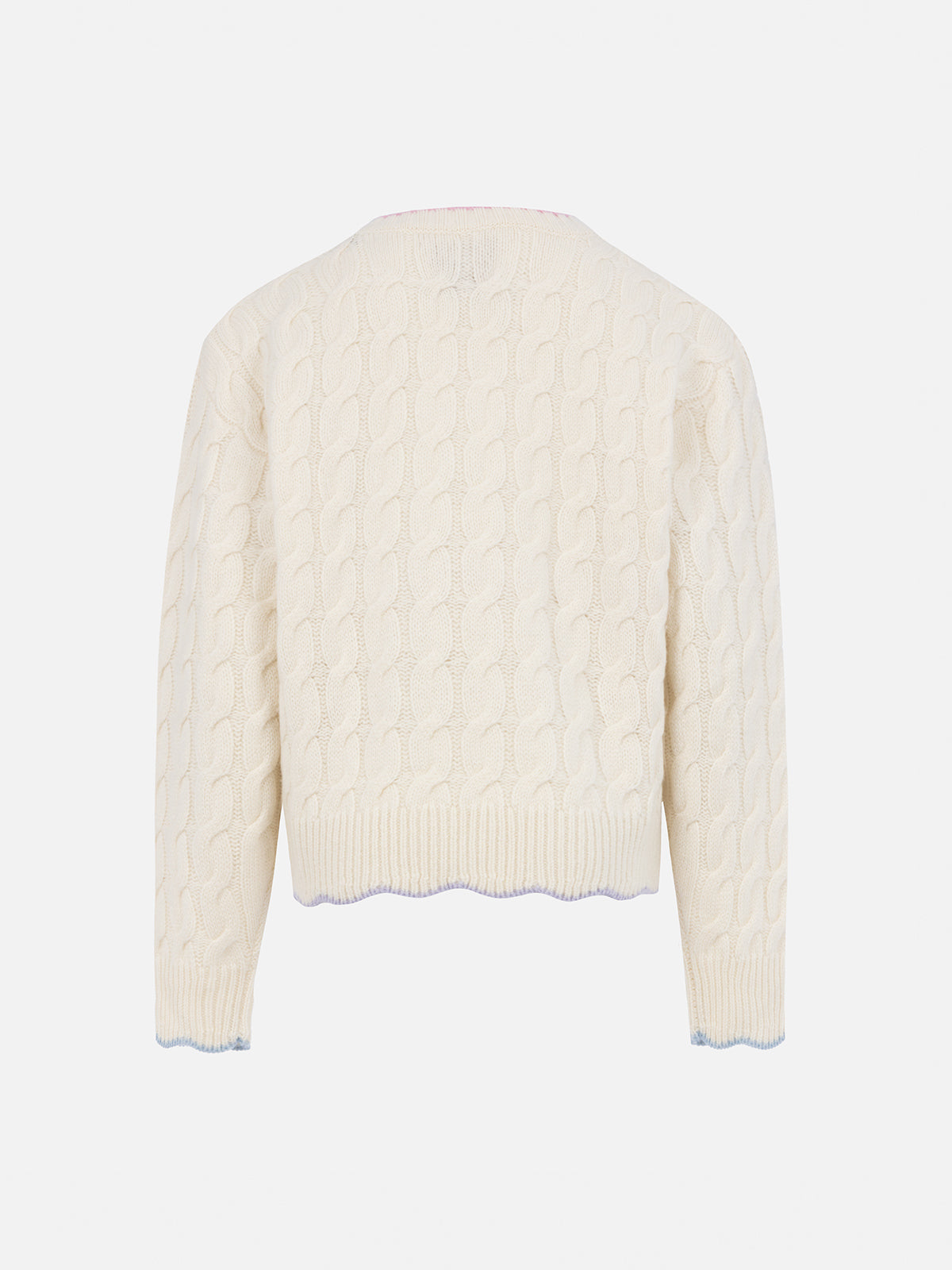 mc2-saint-barth-maglione-gretta-da-bambina-bianco-tricot-aran-con-dettagli-a-con image 2