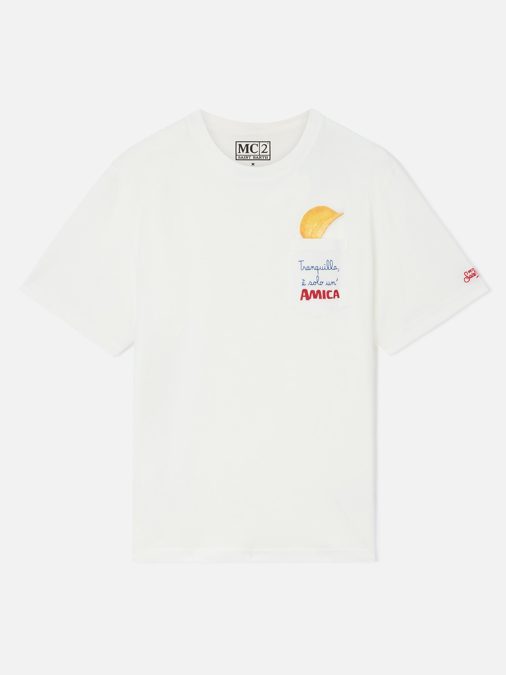 mc2-saint-barth-t-shirt-connor-uomo-in-cotone-bianca-con-taschino-amica-chips-ed image 1