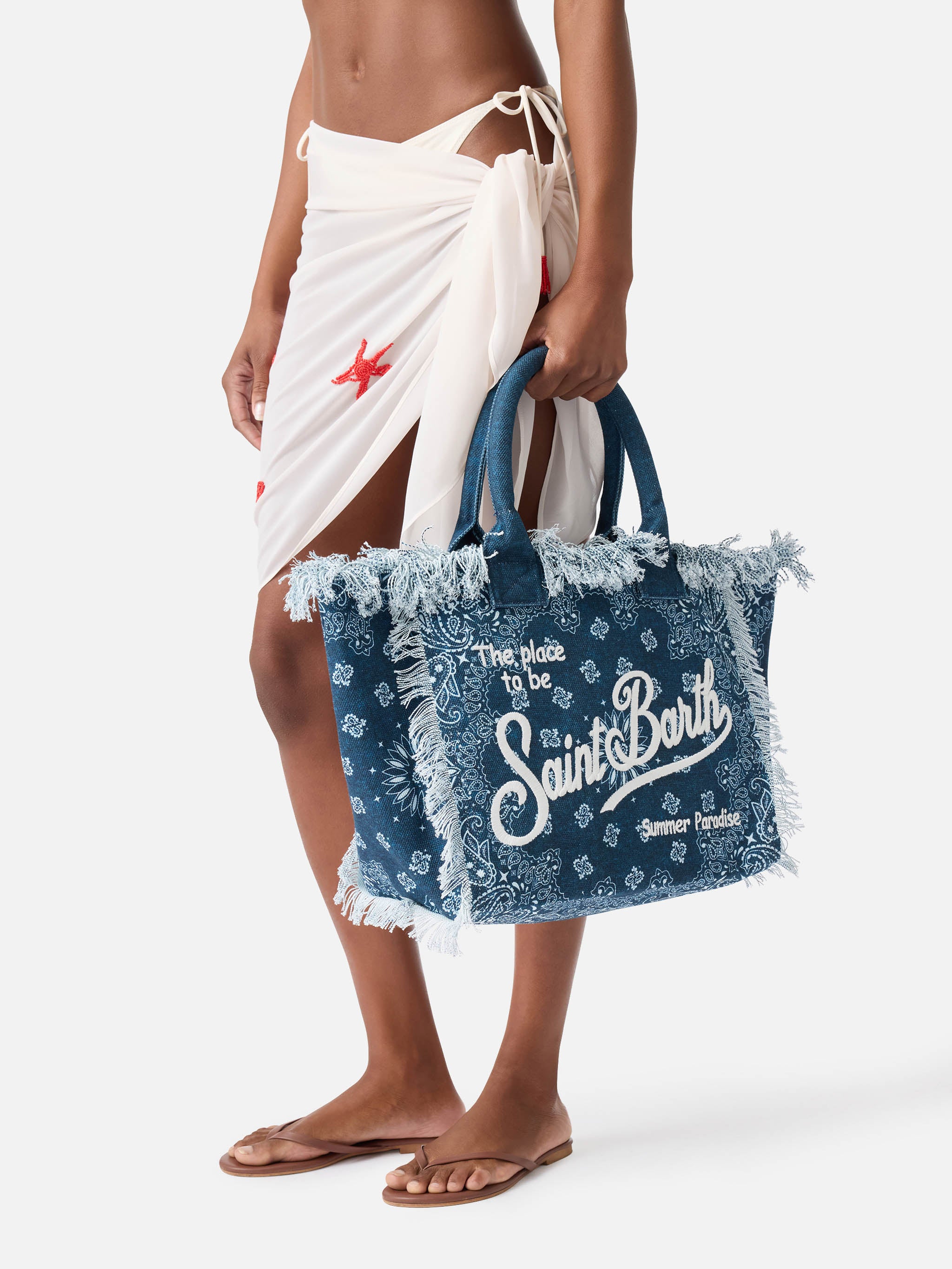mc2-saint-barth-borsa-vanity-regular-tote-in-canvas-azzurro-stampa-bandana image 2