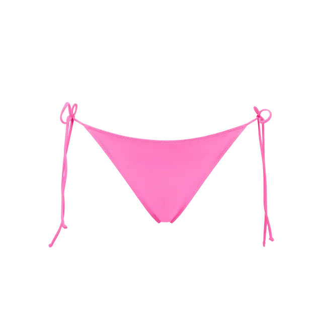 mc2-saint-barth-marielle-slip-mare-fucsia-fluo-tinta-unita-con-laccetti-donna image 1