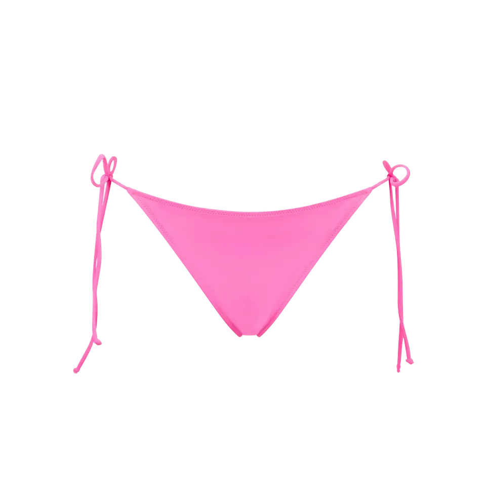 mc2-saint-barth-marielle-slip-mare-fucsia-fluo-tinta-unita-con-laccetti-donna image 1