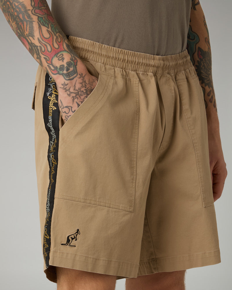 australian-mirage-banda-short-shorts-cotone-caramello image 4
