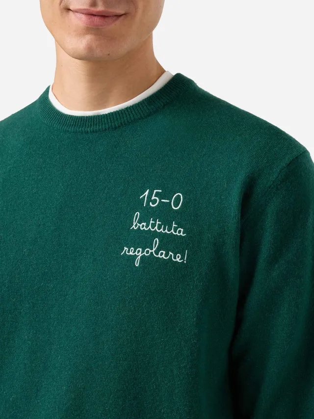 mc2-saint-barth-heron-light-maglione-uomo-verde-edizione-vacanze-di-natale image 1