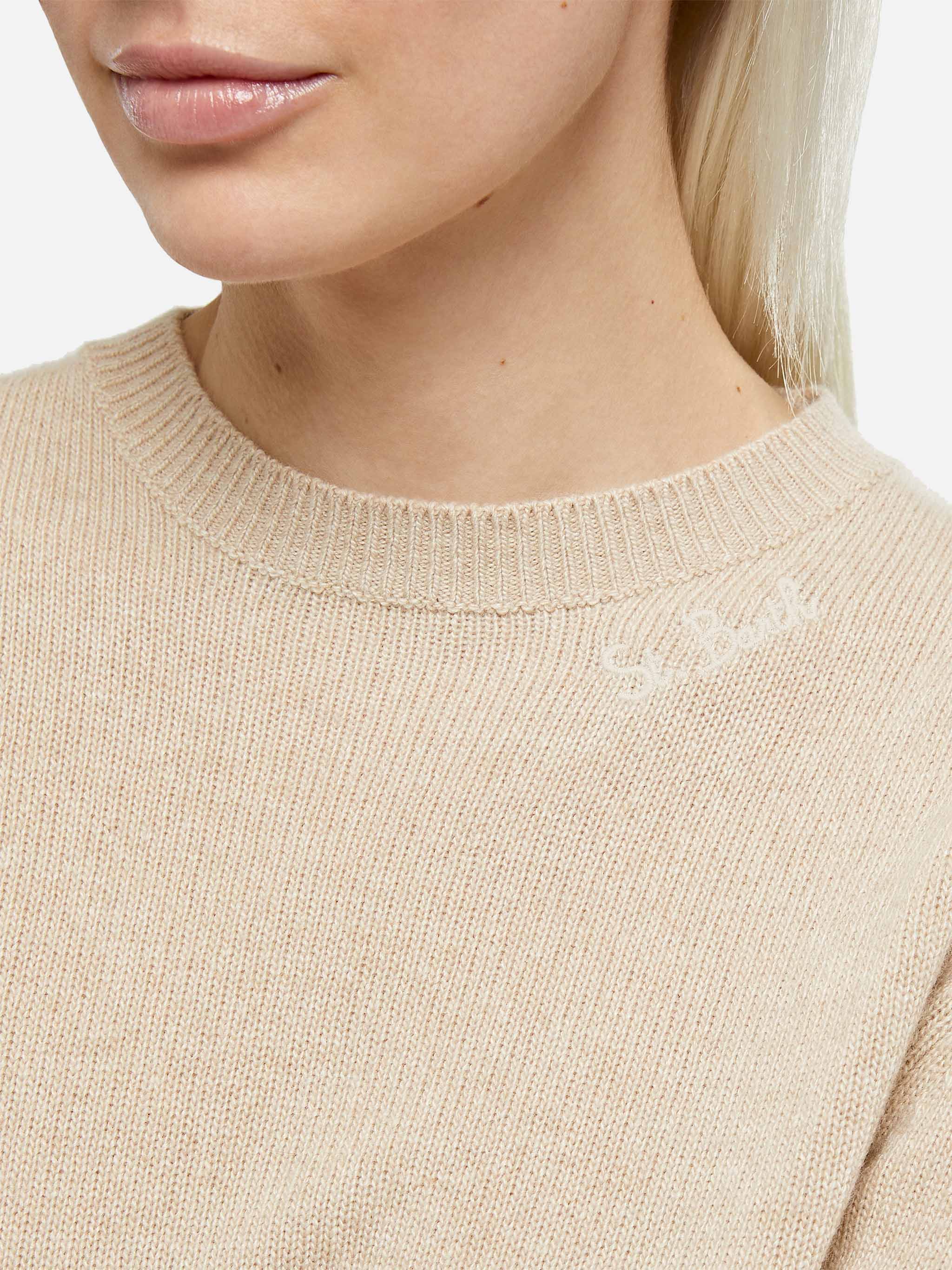 mc2-saint-barth-maglione-girocollo-sorbonne-da-donna-in-misto-cashmere-beige image 2
