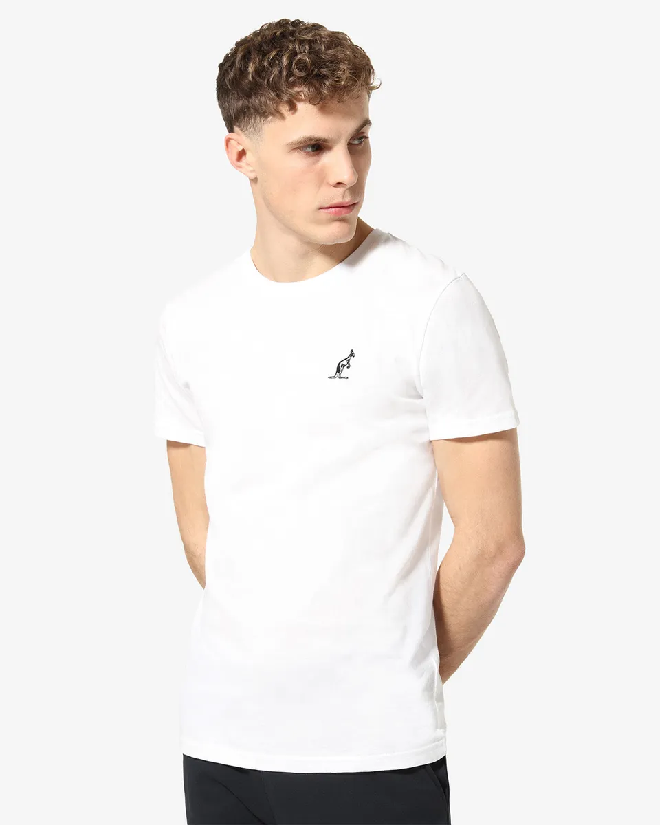 australian-basic-t-shirt-t-shirt-cotone-bianco-regular-fit image 1