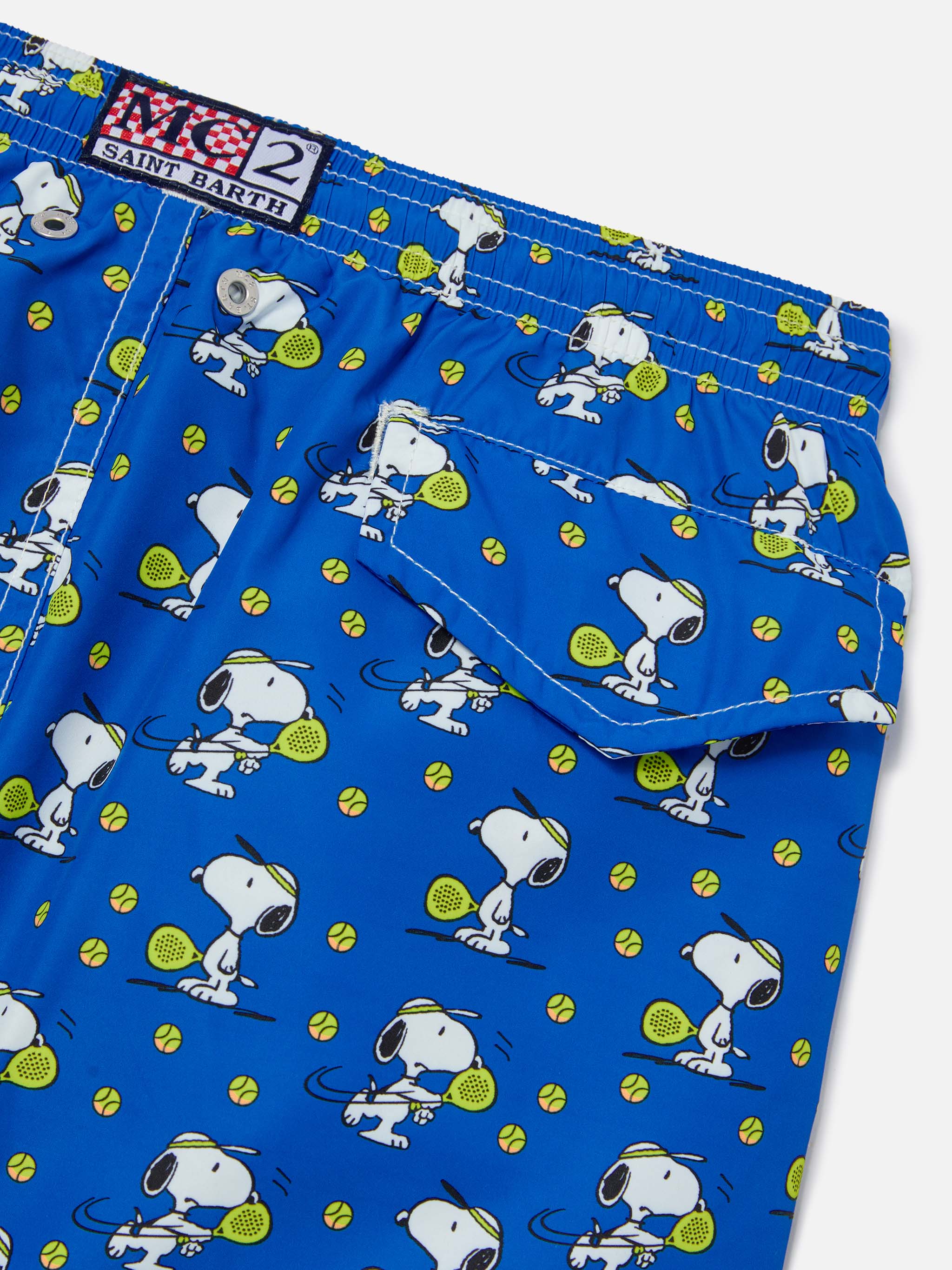 mc2-saint-barth-jean-lighting-costume-bambino-blu-snoopy-padel-special-edition image 3