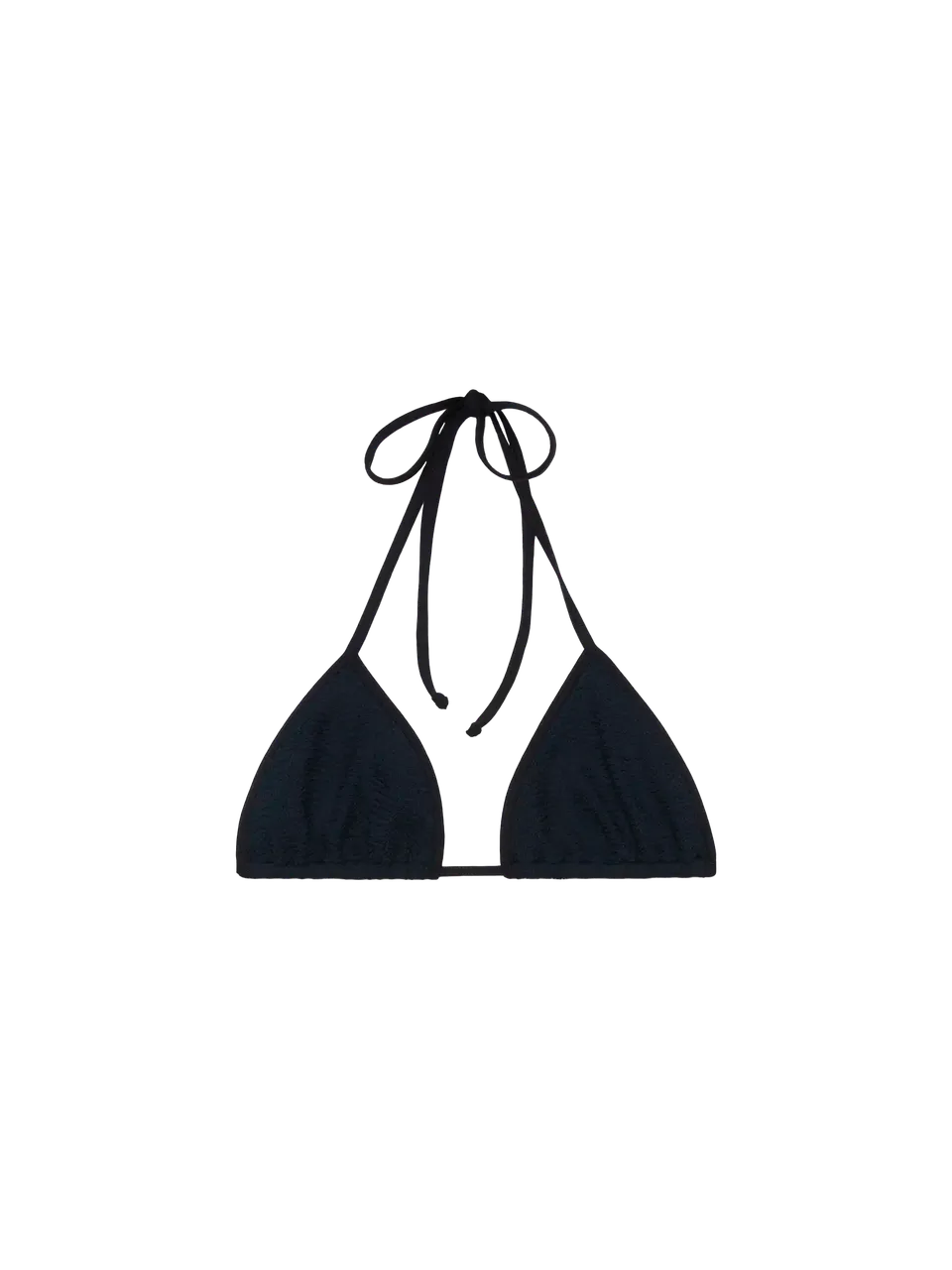 mc2-saint-barth-top-bikini-leah-triangolo-crinkle-nero-donna image 1