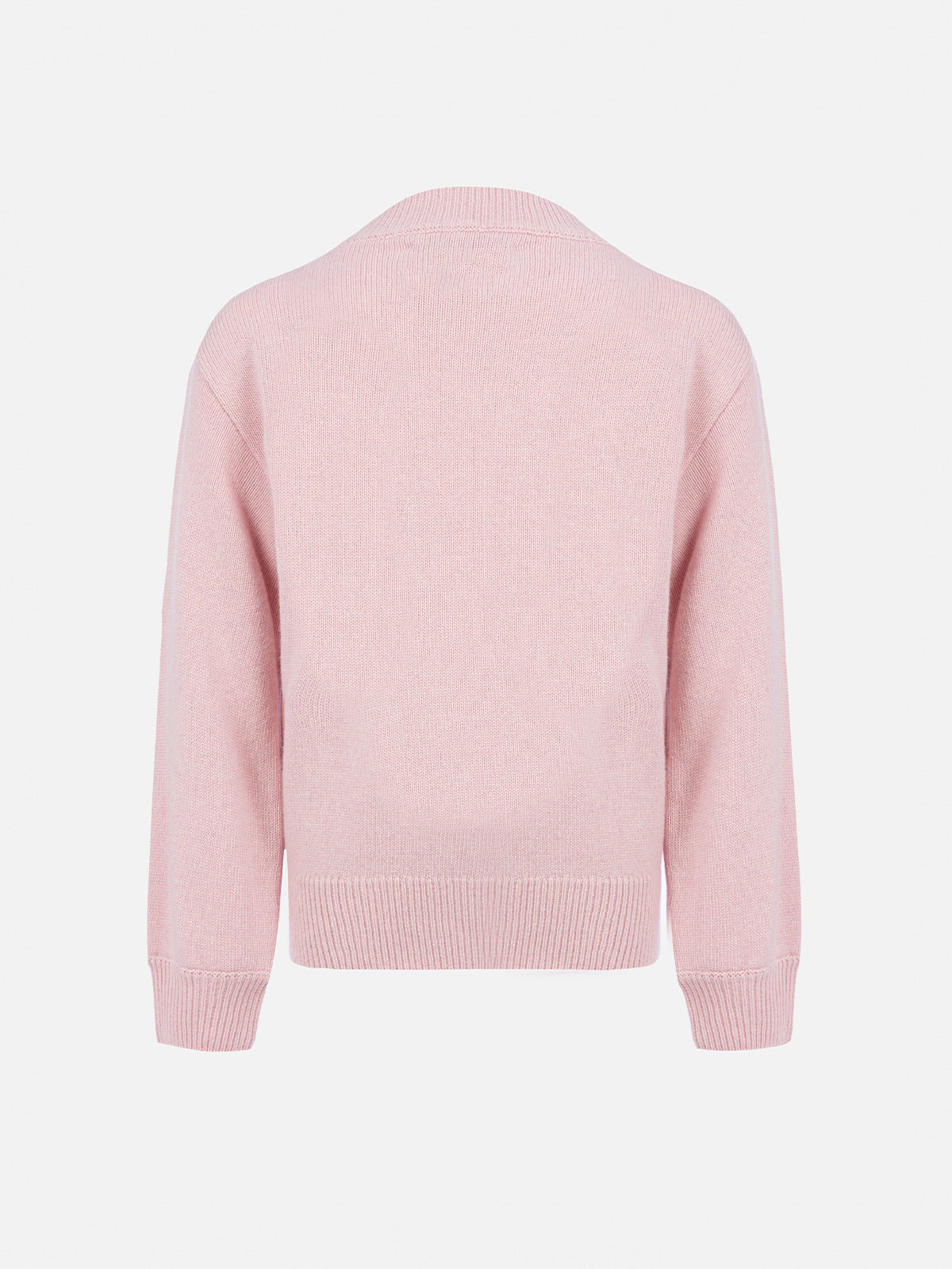 mc2-saint-barth-maglione-bambina-danya-girocollo-rosa-logo-cuore image 2