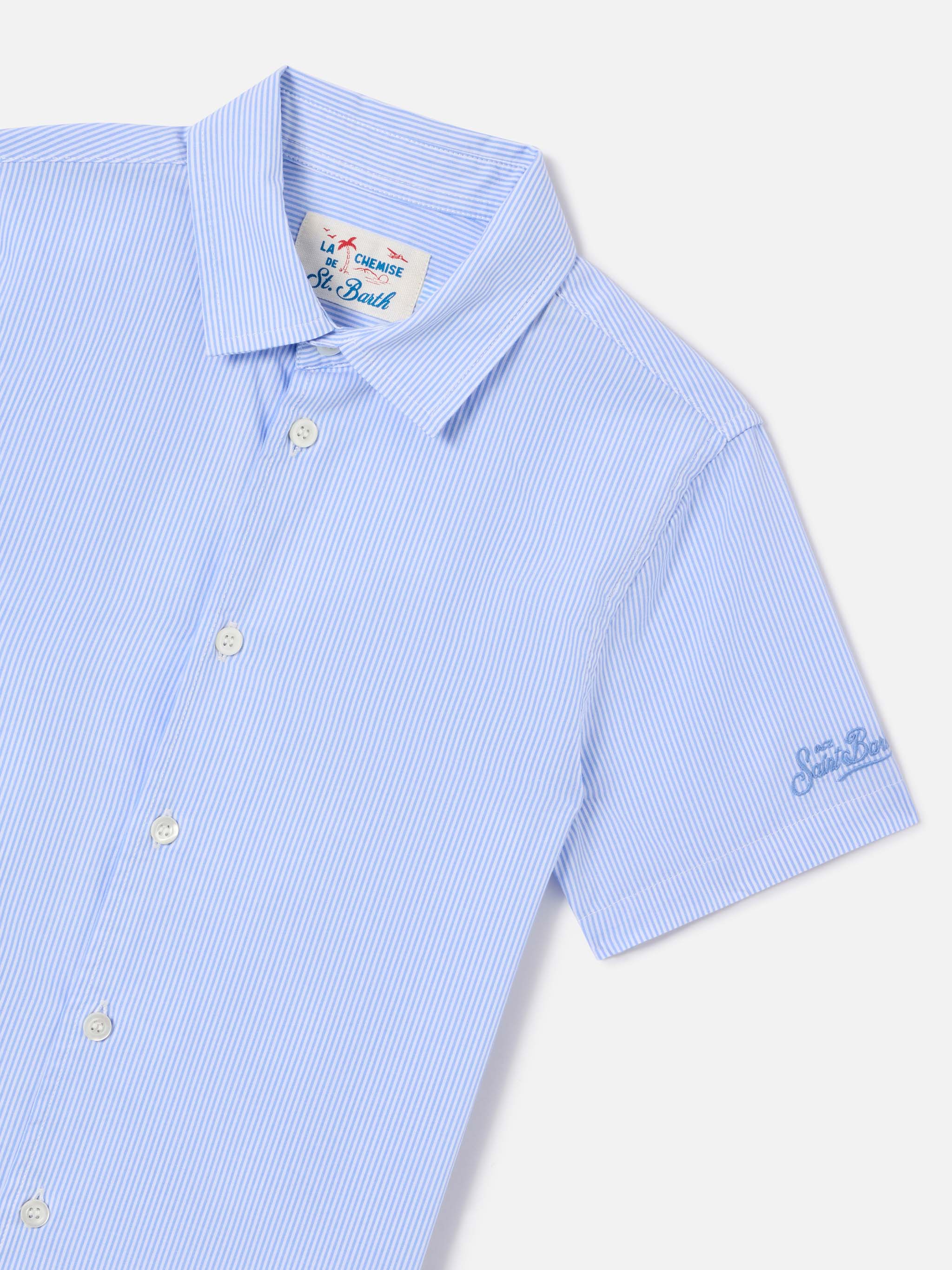 mc2-saint-barth-sifnos-jr-camicia-bambino-cotone-righe-snoopy-peanuts-special-ed image 2