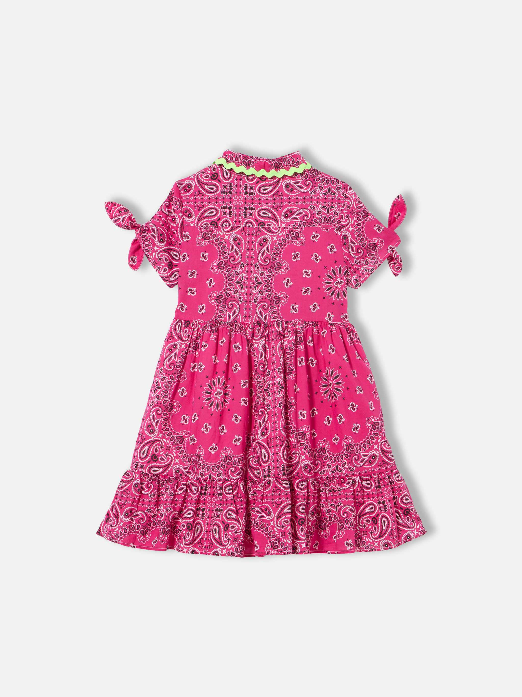 mc2-saint-barth-abito-bambina-fucsia-fantasia-bandana-in-cotone image 3