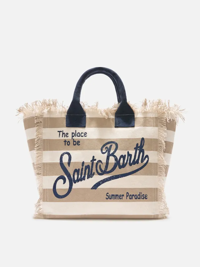 mc2-saint-barth-borsa-vanity-regular-in-canvas-a-righe-beige-e-bianco image 1