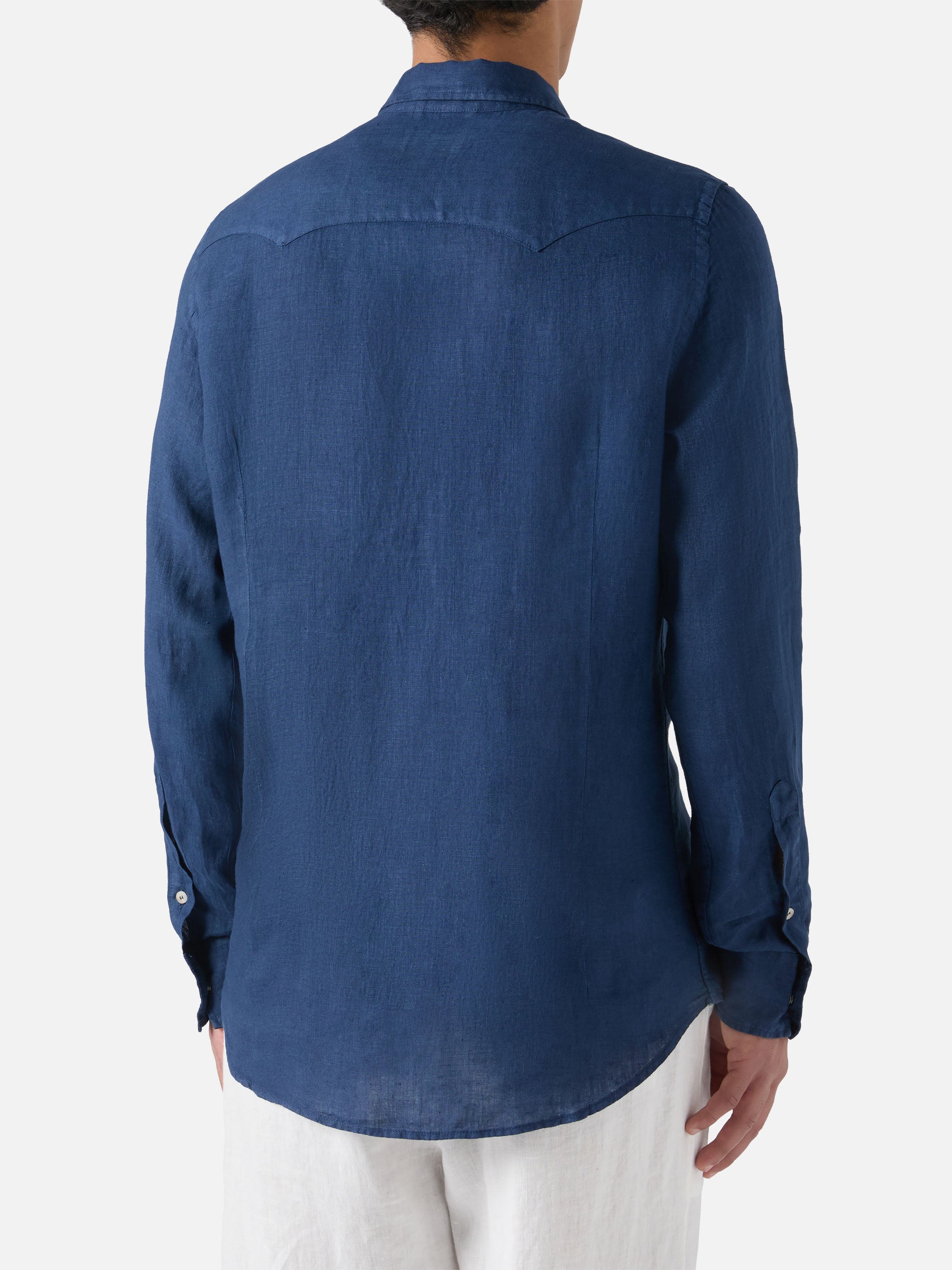 mc2-saint-barth-greg-camicia-uomo-in-lino-effetto-denim-blu-navy image 3