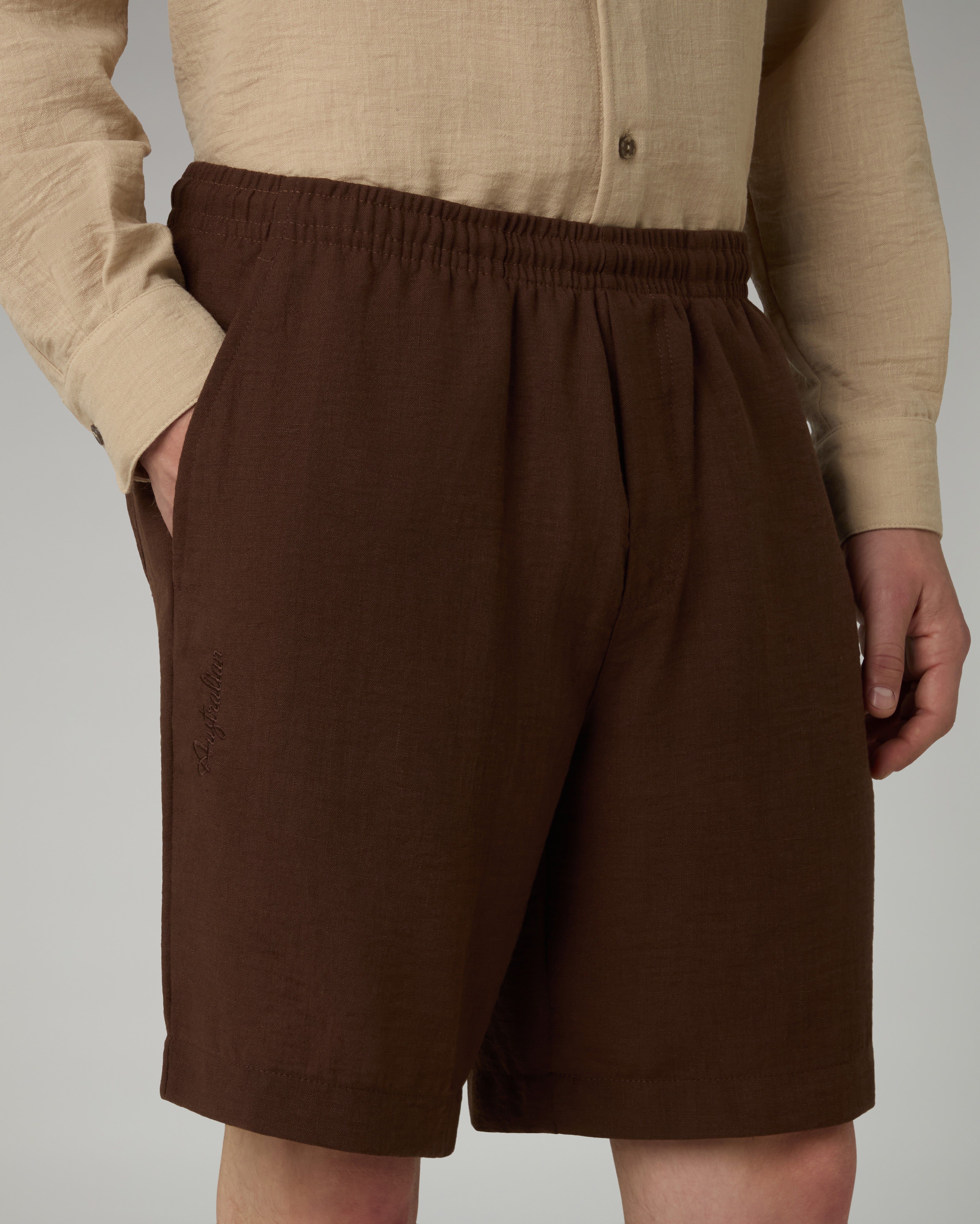 australian-doric-light-short-short-uomo-cacao-canvas image 4