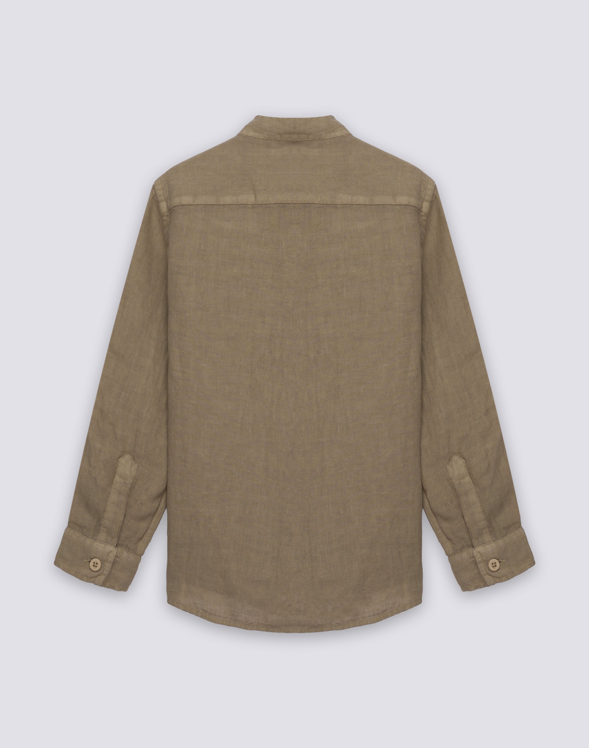 sundek-camicia-bambino-in-lino-manica-lunga-colletto-coreana image 2
