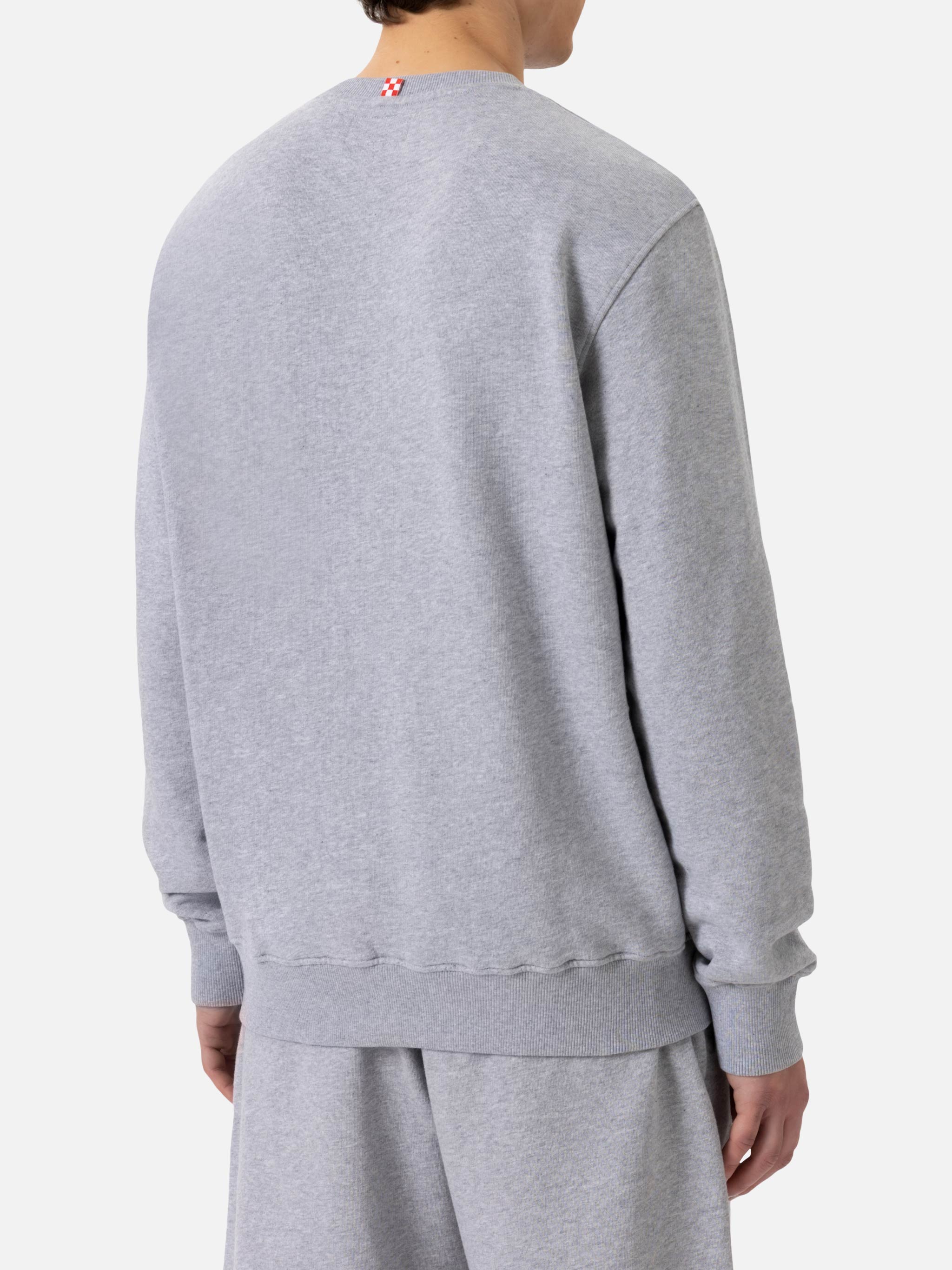 mc2-saint-barth-ponza-felpa-uomo-cotone-grigio-st-barth-sport-club image 2