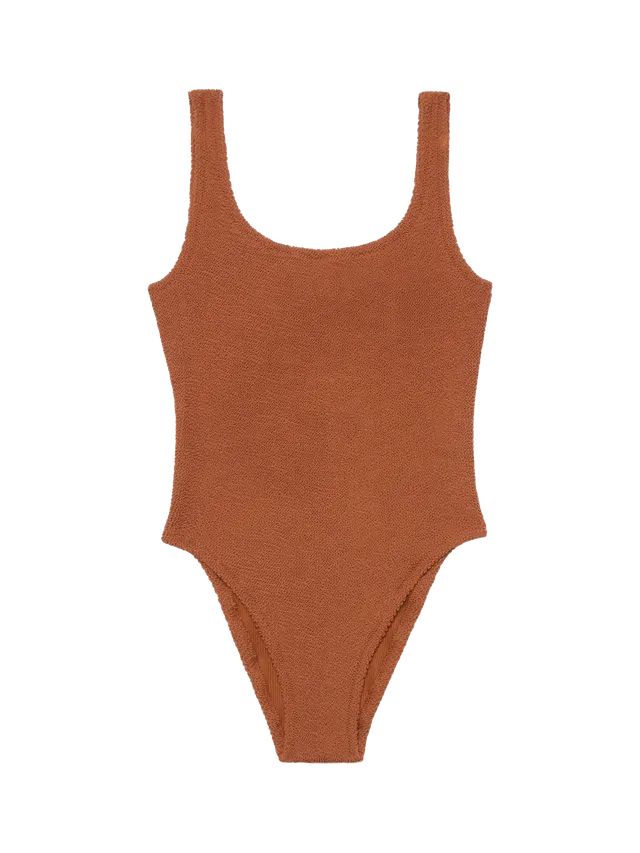 mc2-saint-barth-lora-costume-intero-donna-marrone-cammello-crinkle image 1