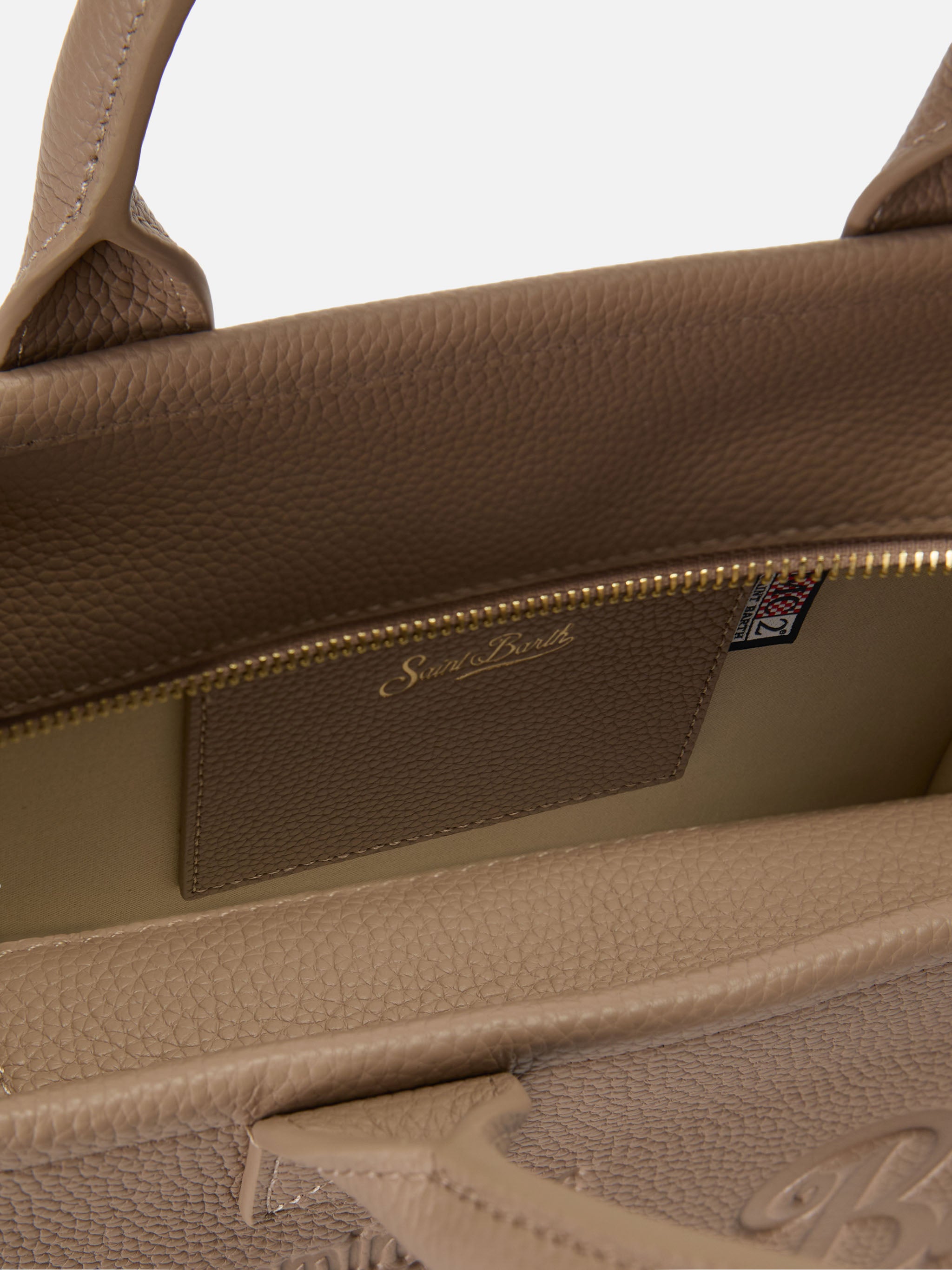 mc2-saint-barth-borsa-vanity-medium-pelle-martellata-beige image 4