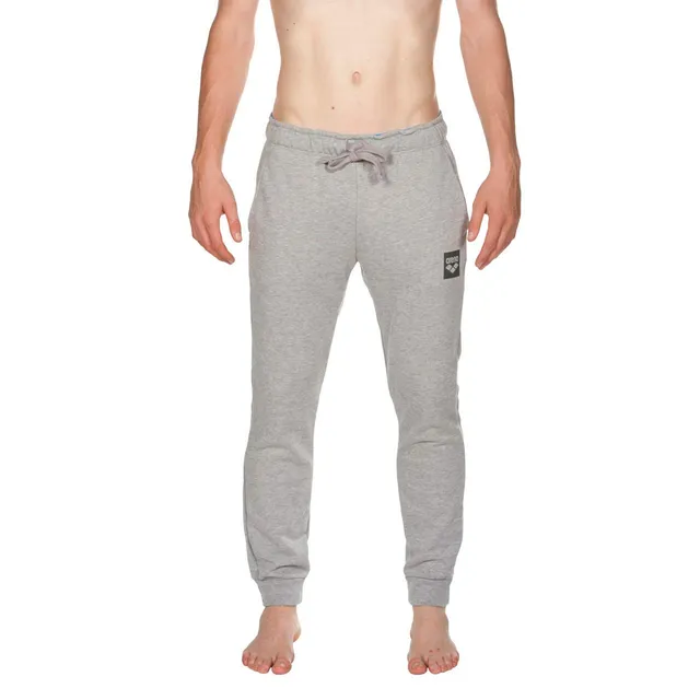 arena-essential-pant-pantaloni-jogger-uomo-grigio-medium-grey-melange image 1