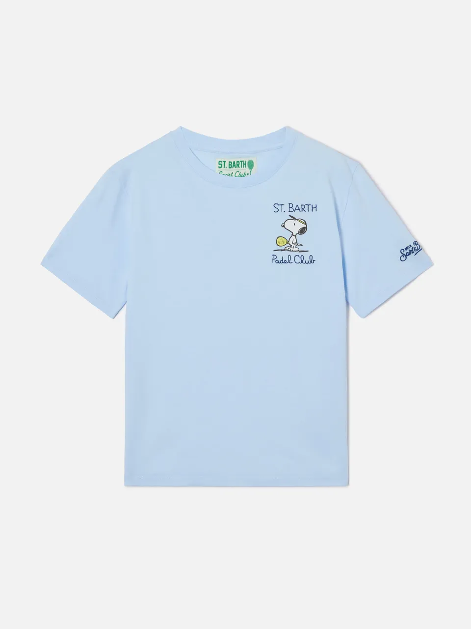 mc2-saint-barth-portofino-jr-t-shirt-bambino-blu-padel-club-special-edition image 1