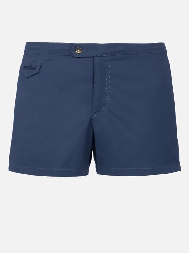 mc2-saint-barth-harrys-costume-mare-uomo-blu-navy-tinta-unita-slim image 1