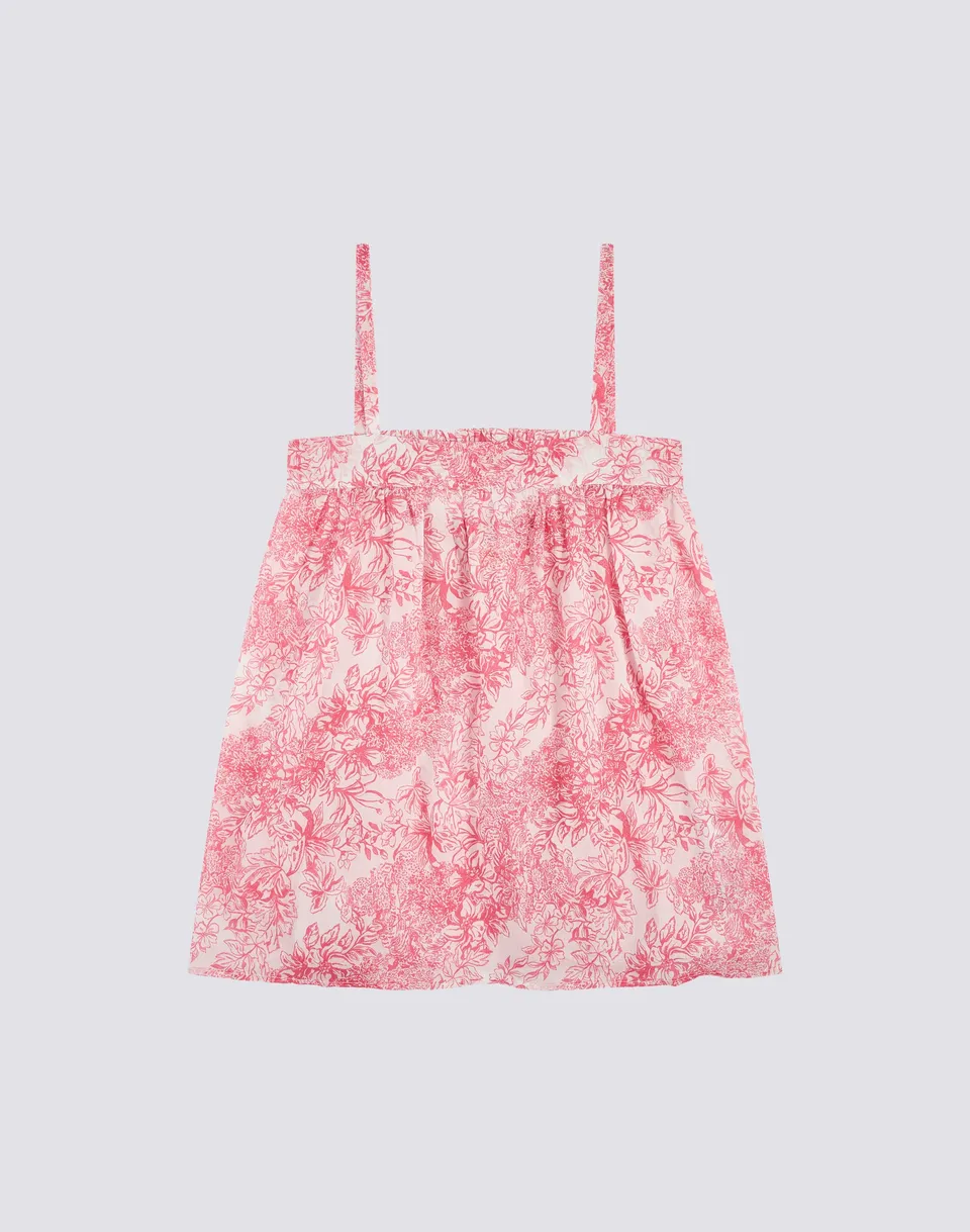 sundek-abito-bambina-senza-maniche-stampa-fleur-de-joie-con-laccio-schiena image 1