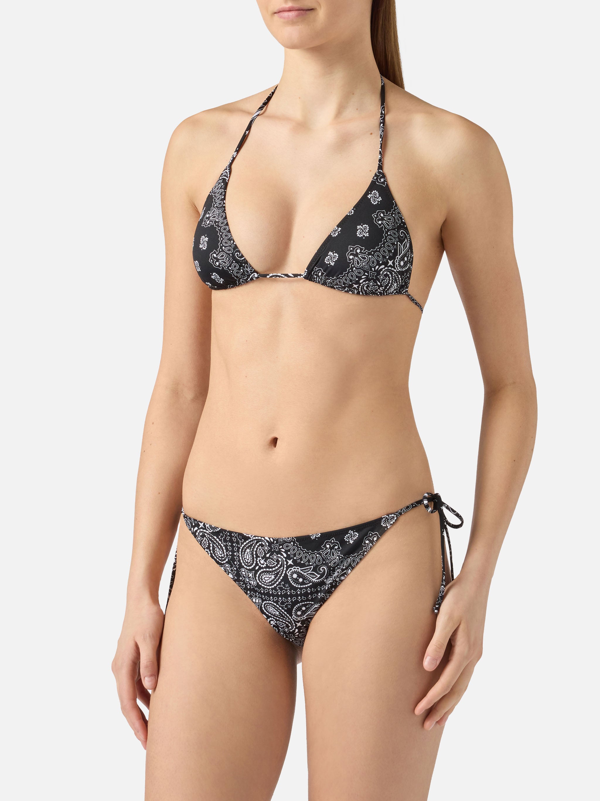 mc2-saint-barth-bikini-leah-teen-con-stampa-bandana-nera image 2