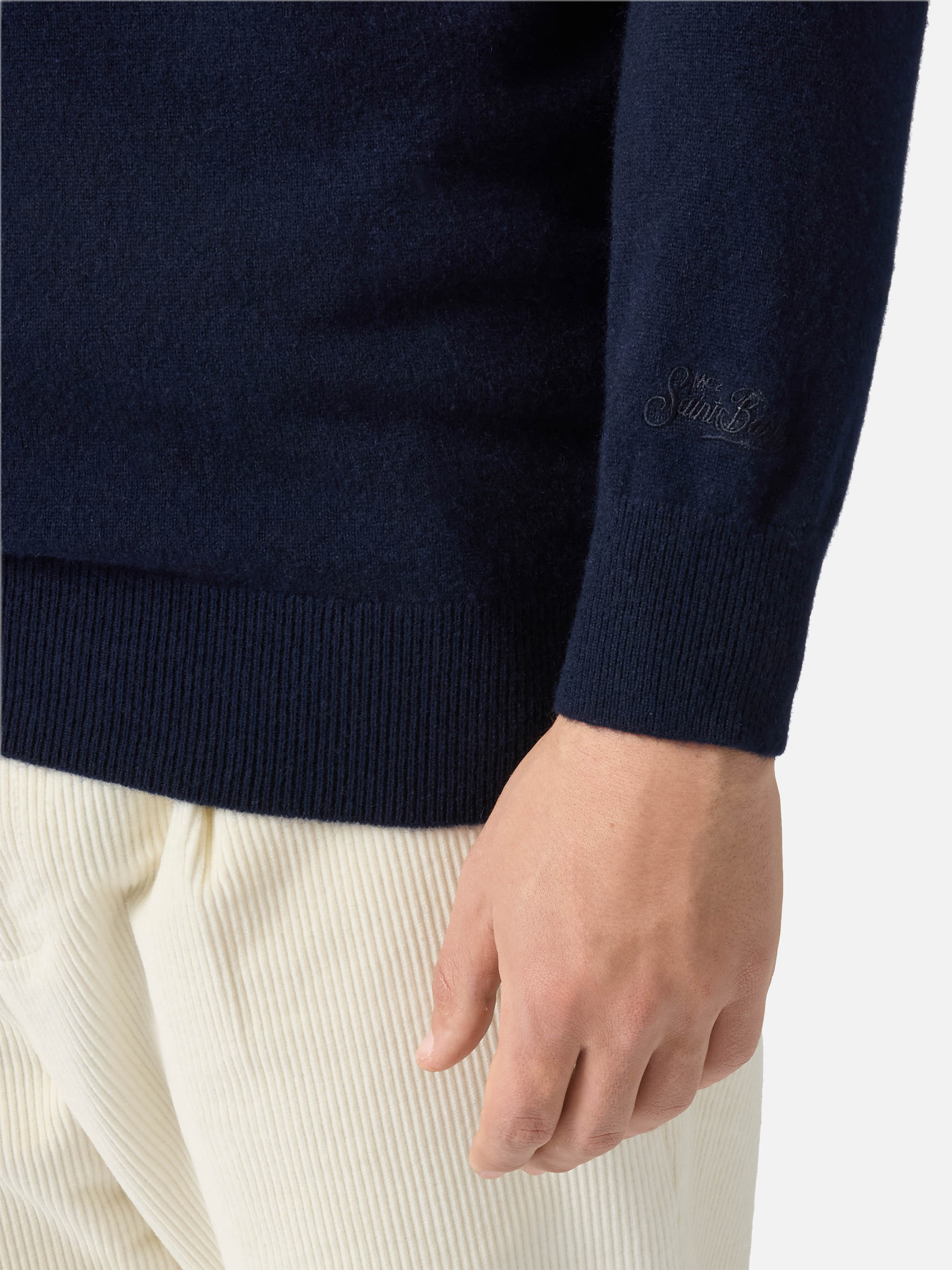 mc2-saint-barth-maglione-heron-light-uomo-100-cashmere-blu-st-moritz image 3