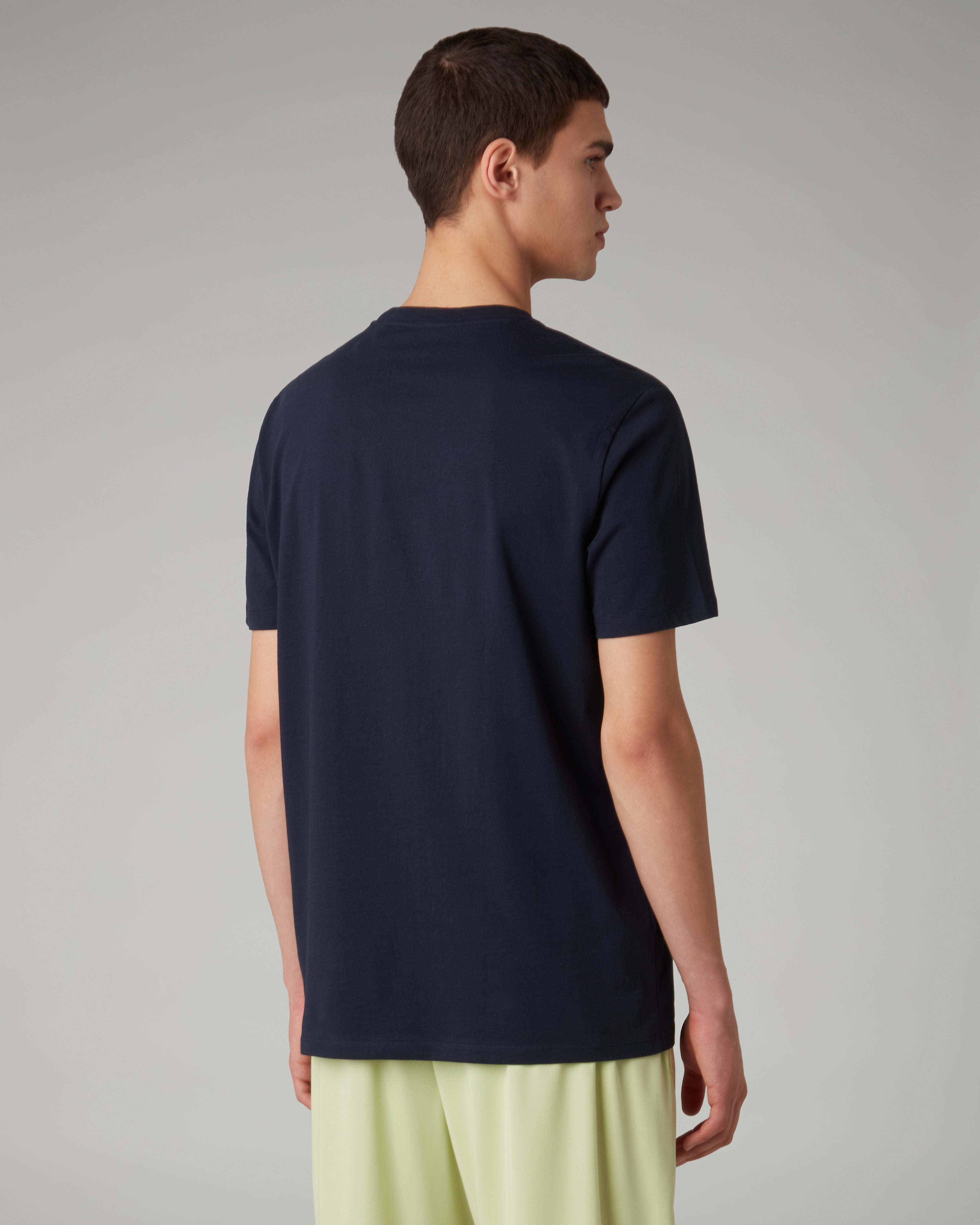 australian-logo-ripple-t-shirt-in-cotone-blu-navy-regular image 3