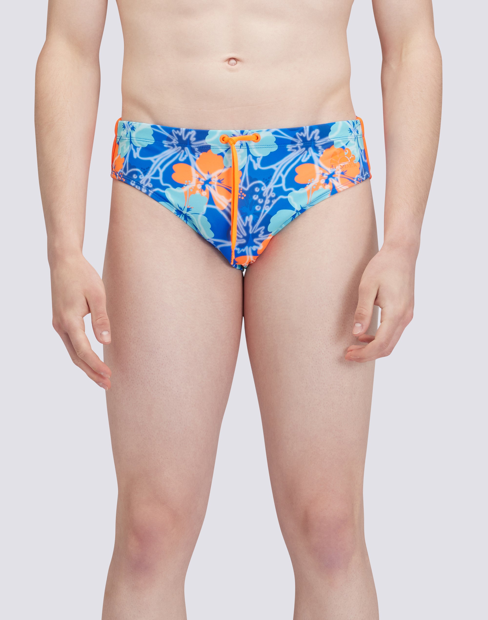 diwalter-slip-mare-uomo-con-stampa-floreale-e-coulisse image 1