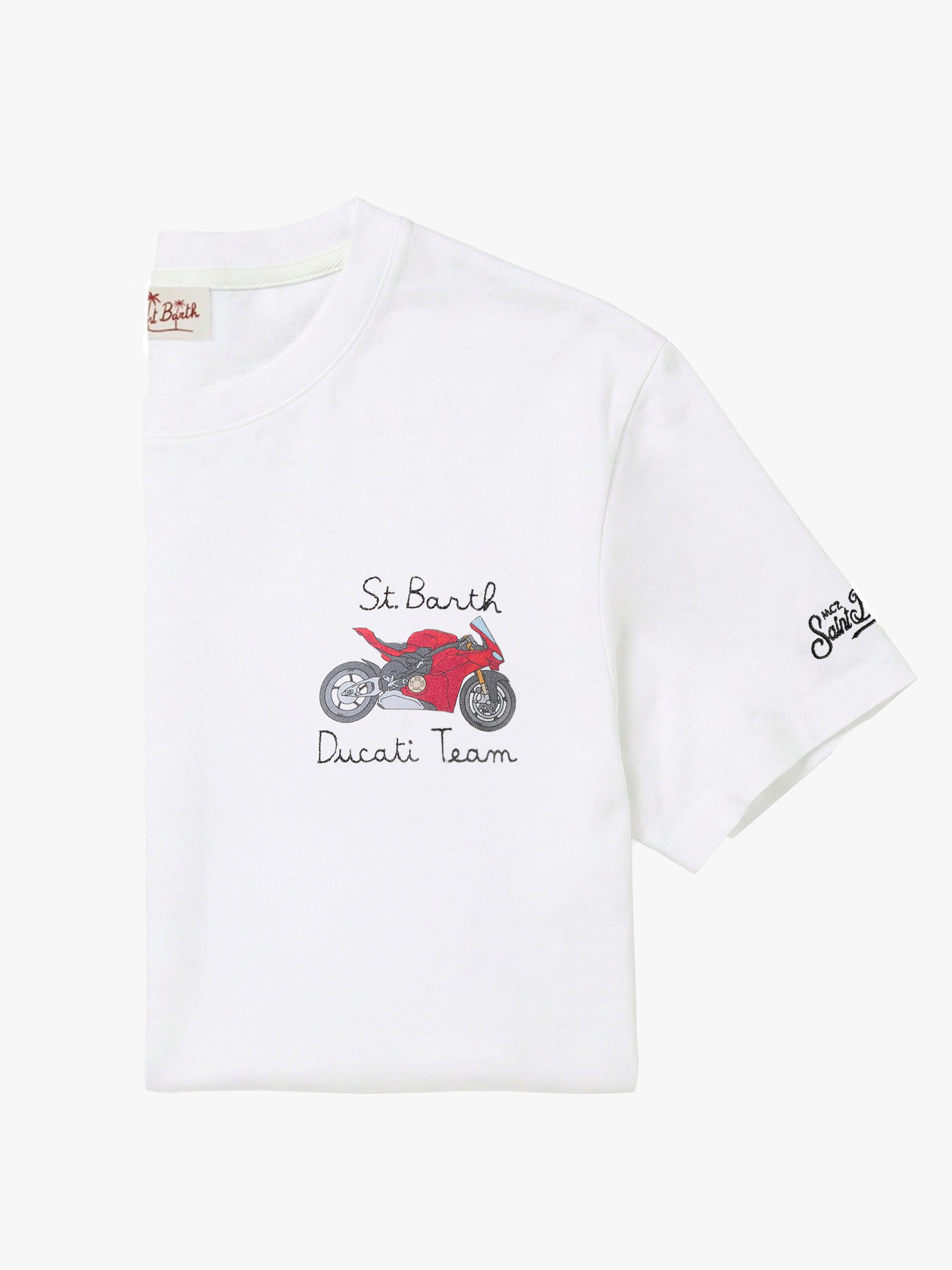mc2-saint-barth-portofino-t-shirt-bianca-ducati-team-special-edition-uomo image 1