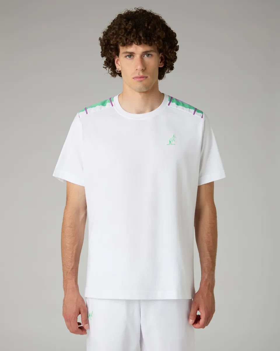 australian-goran-cotton-t-shirt-maglia-cotone-bianca-con-inserti image 1