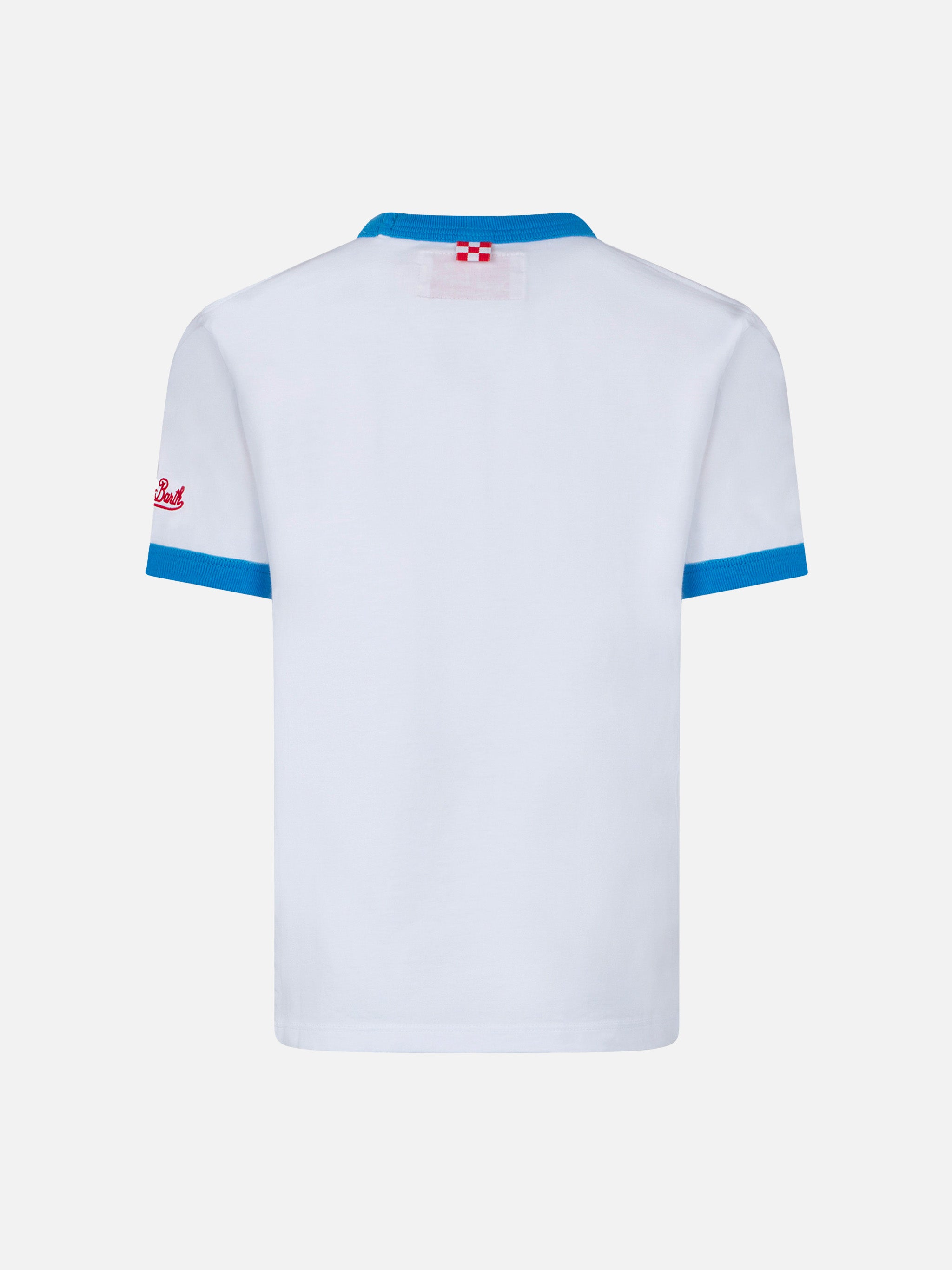 mc2-saint-barth-t-shirt-bambino-in-cotone-bianca-con-scritta-st-barth-multicolor image 3